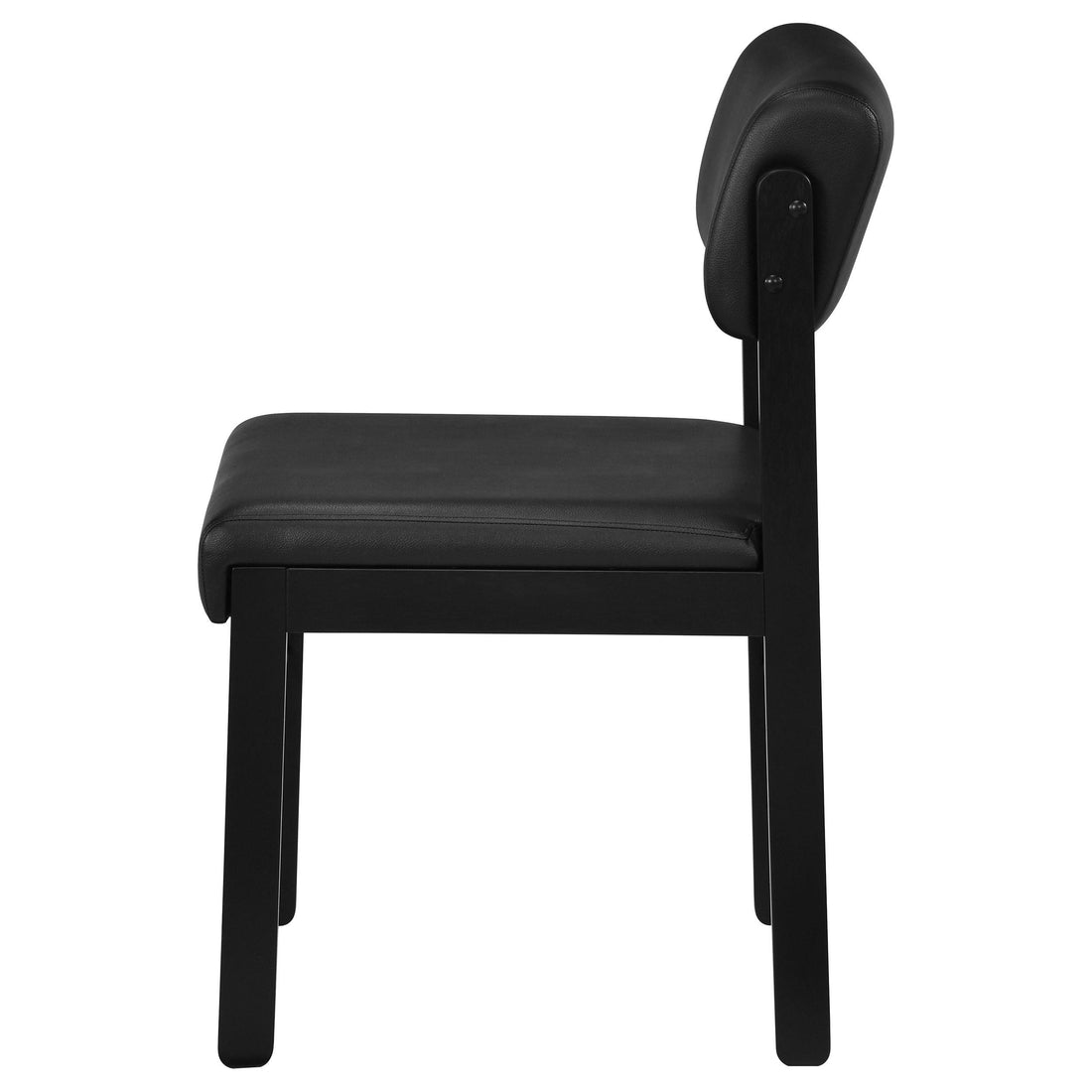  Coaster Furniture Kehoe 193922BLK Set of 2 Upholstered Dining Side Chair - Black IMAGE 1