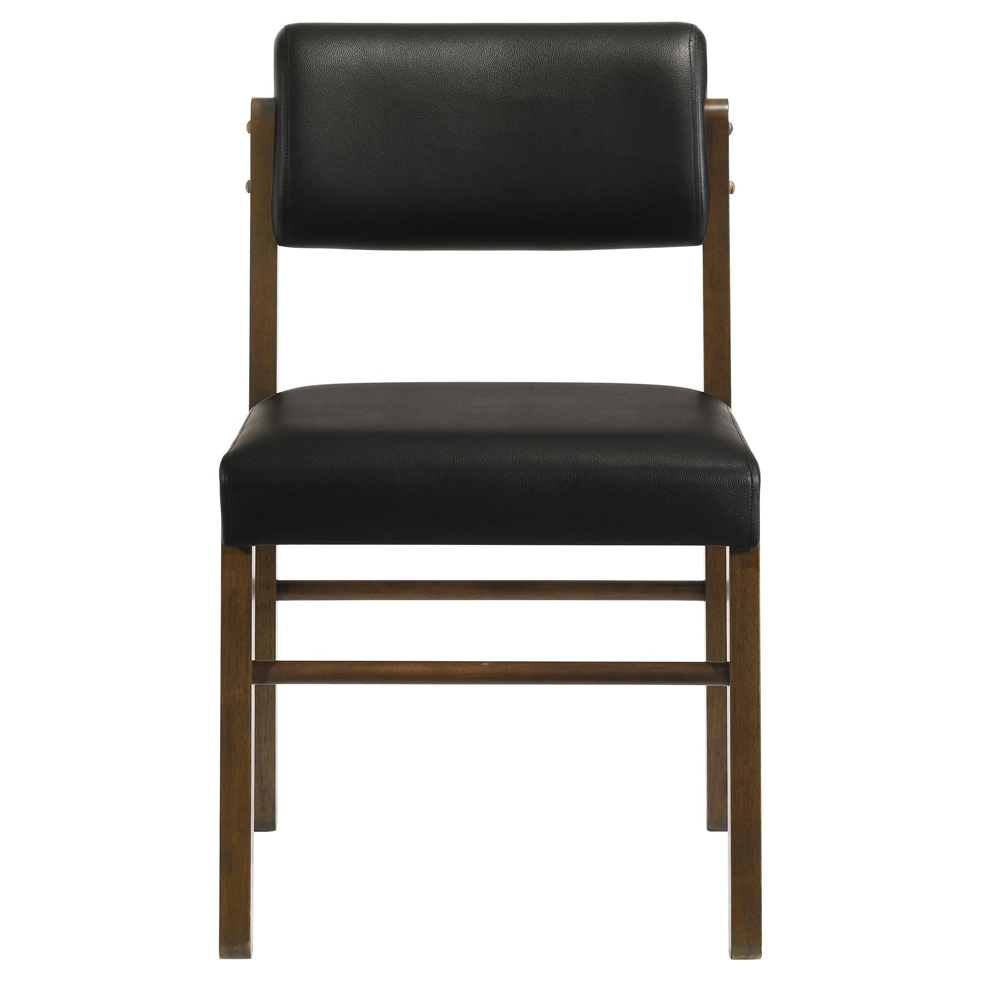  Coaster Furniture Kehoe 193922WAL Set of 2 Upholstered Dining Side Chair - Black/Walnut IMAGE 10