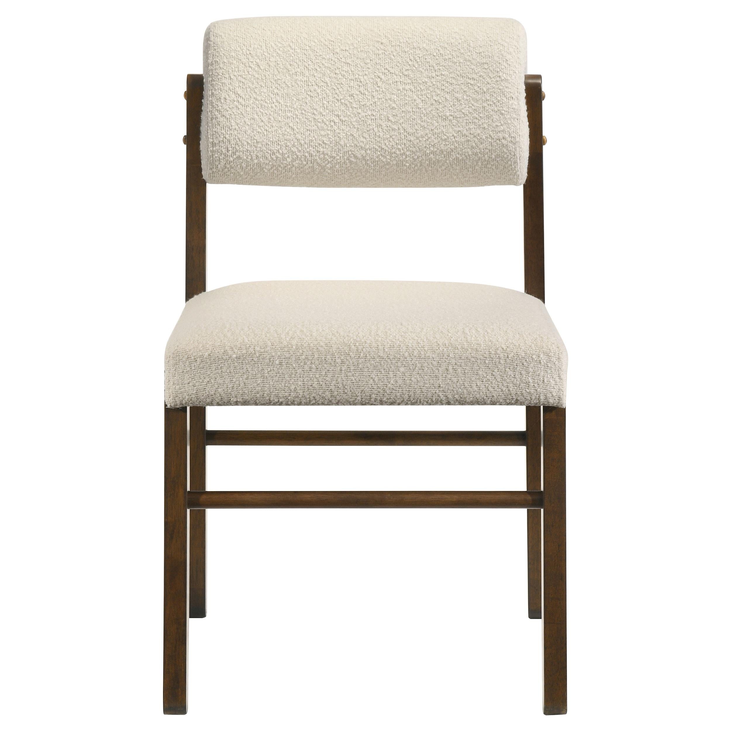  Coaster Furniture Kehoe 193932WAL Set of 2 Upholstered Dining Side Chair - Cream/Walnut IMAGE 10