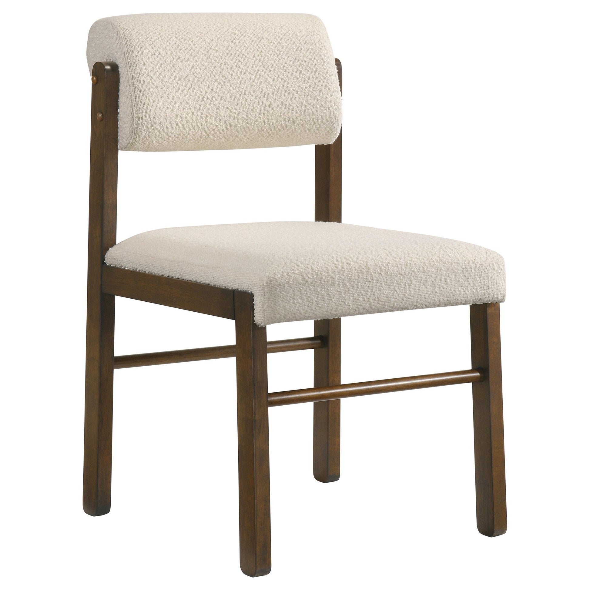  Coaster Furniture Kehoe 193932WAL Set of 2 Upholstered Dining Side Chair - Cream/Walnut IMAGE 7