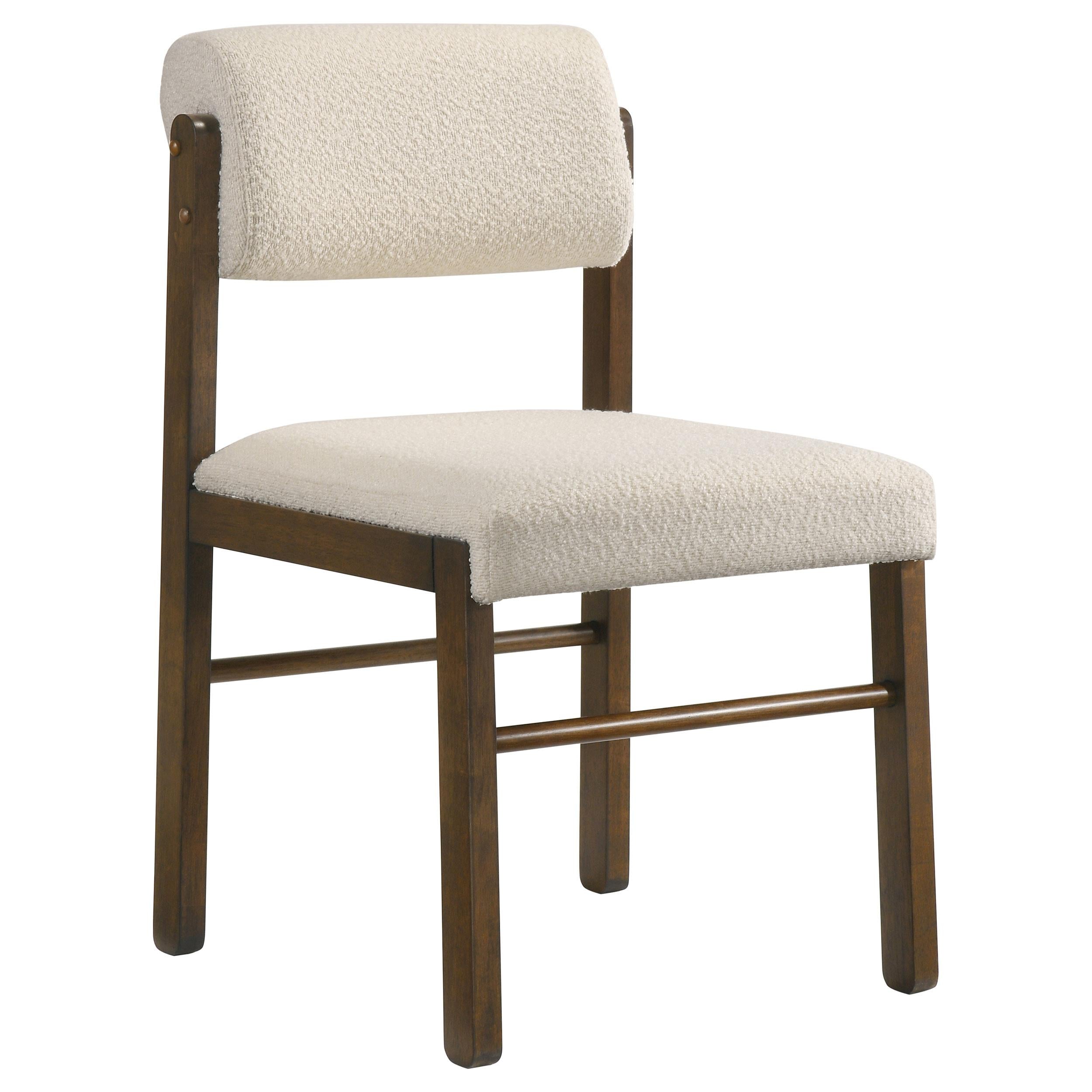  Coaster Furniture Kehoe 193932WAL Set of 2 Upholstered Dining Side Chair - Cream/Walnut IMAGE 7