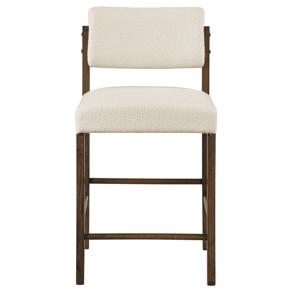  Coaster Furniture Kehoe 193939WAL Set of 2 Upholstered Counter Height Chair - Cream/Walnut IMAGE 5