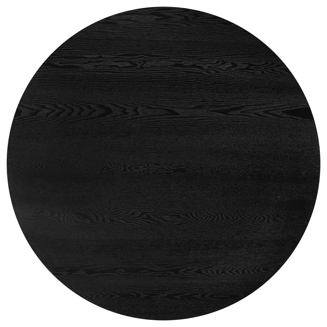  Coaster Furniture Strouse 193940BLK 47-inch Round Wood Dining Room Table - Black IMAGE 1