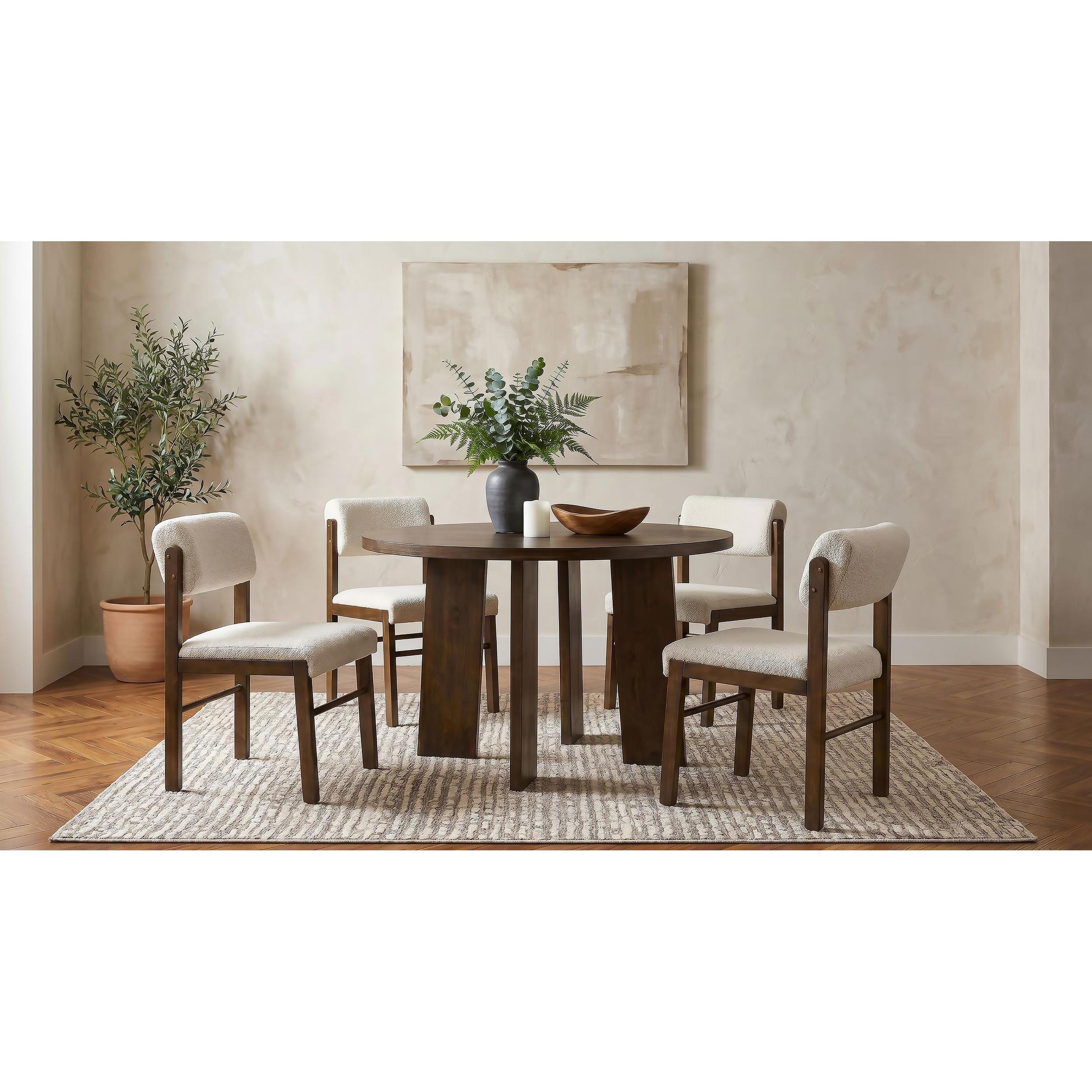  Coaster Furniture Strouse 193940WAL 47-inch Round Wood Dining Room Table - Walnut IMAGE 11
