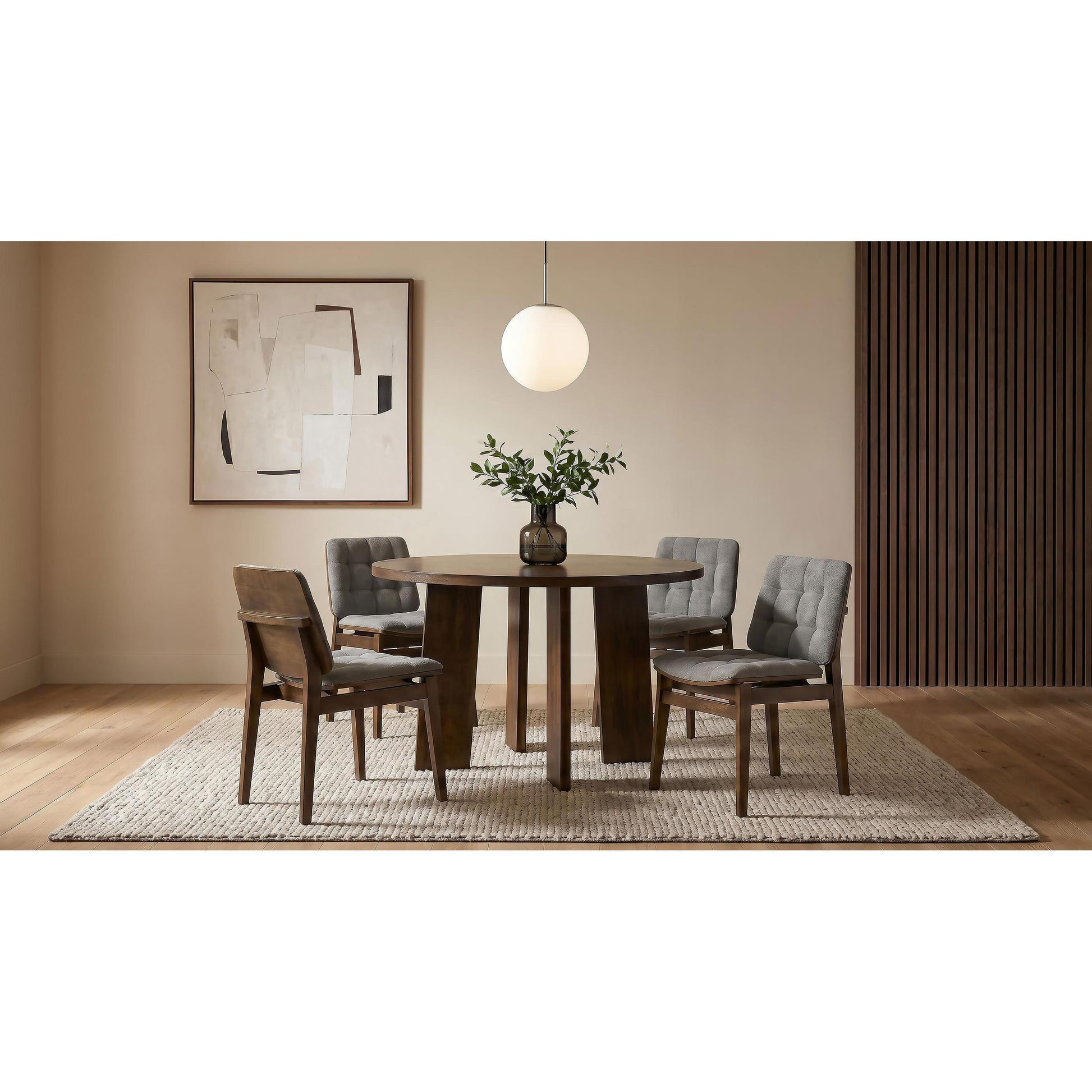  Coaster Furniture Strouse 193940WAL 47-inch Round Wood Dining Room Table - Walnut IMAGE 14