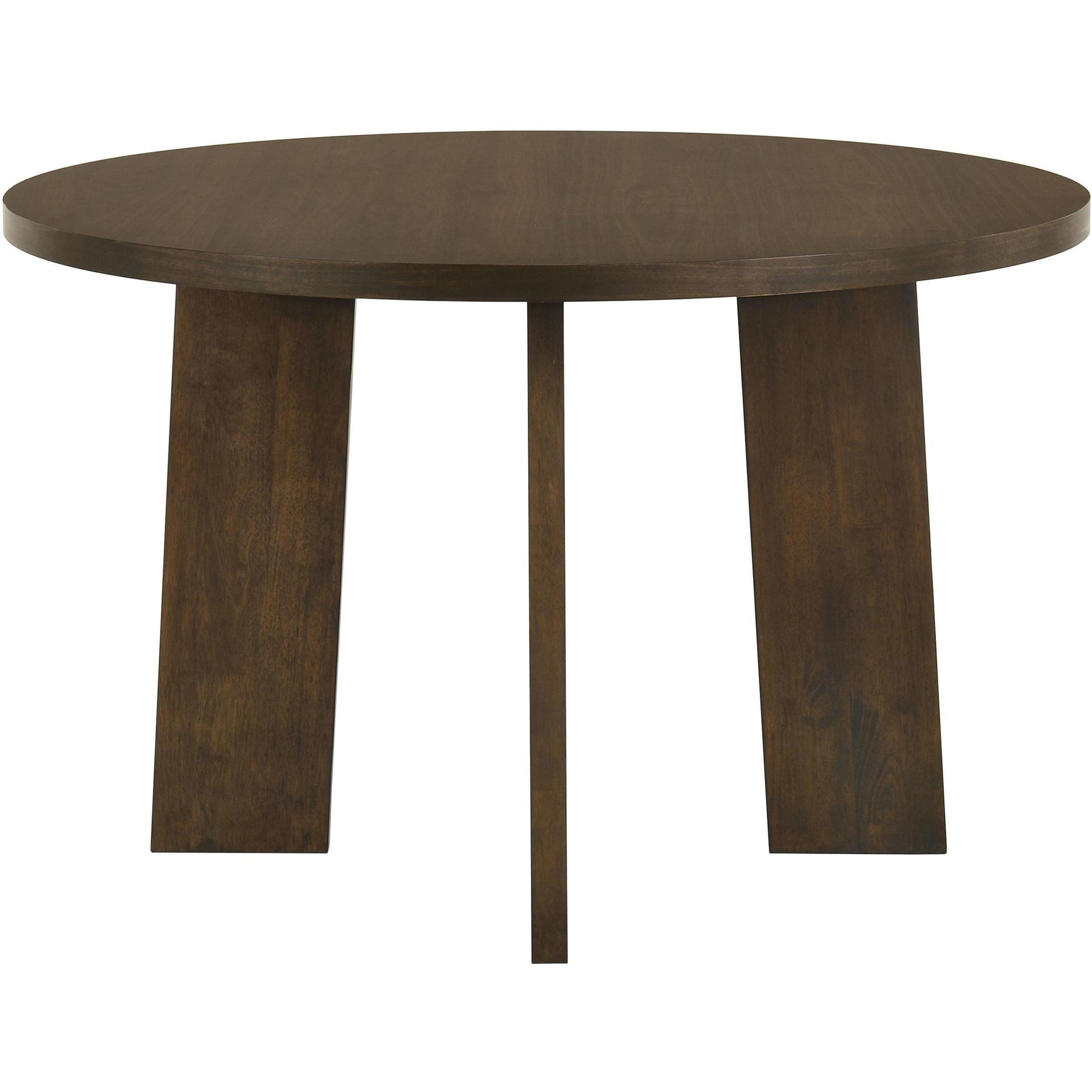  Coaster Furniture Strouse 193940WAL 47-inch Round Wood Dining Room Table - Walnut IMAGE 4