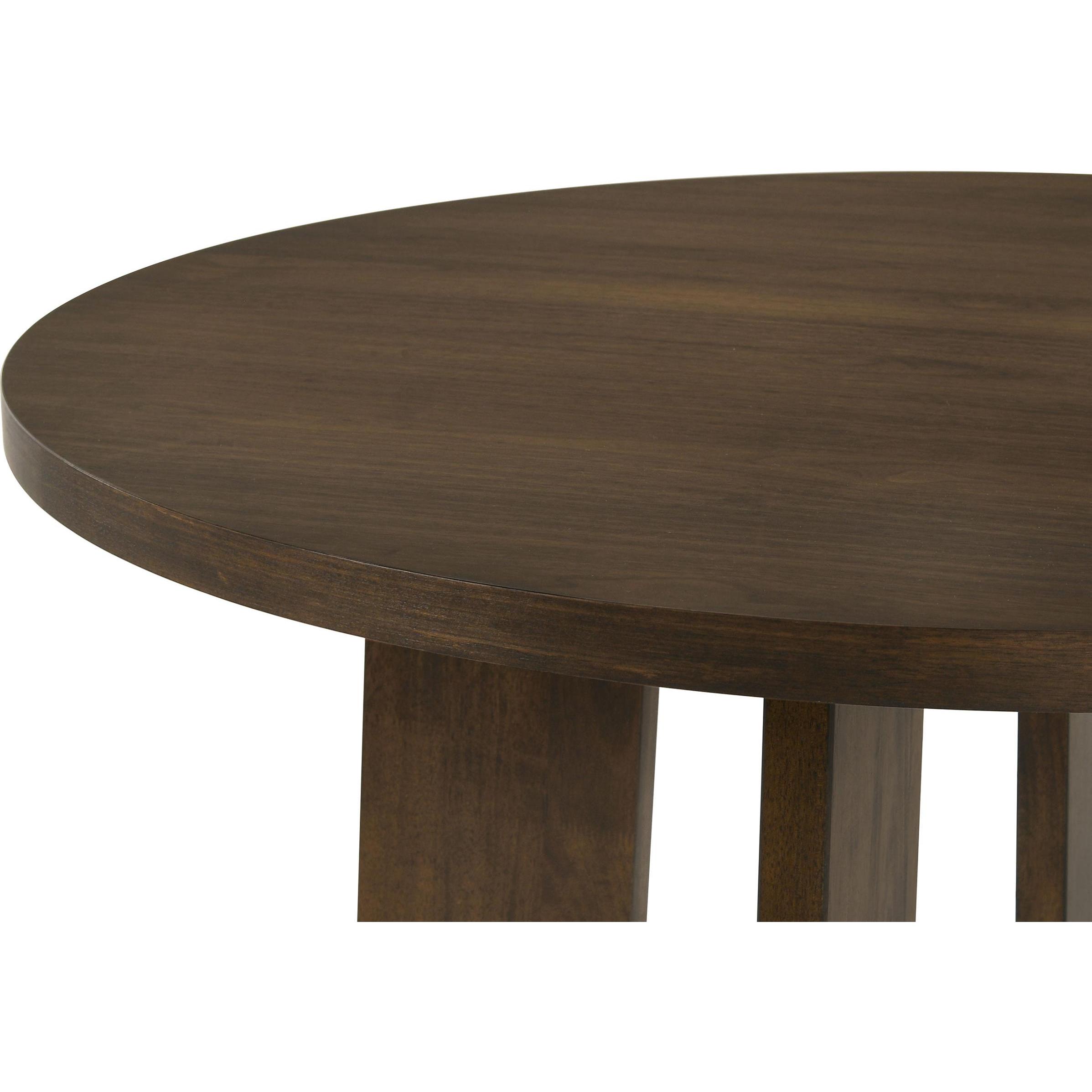  Coaster Furniture Strouse 193940WAL 47-inch Round Wood Dining Room Table - Walnut IMAGE 5