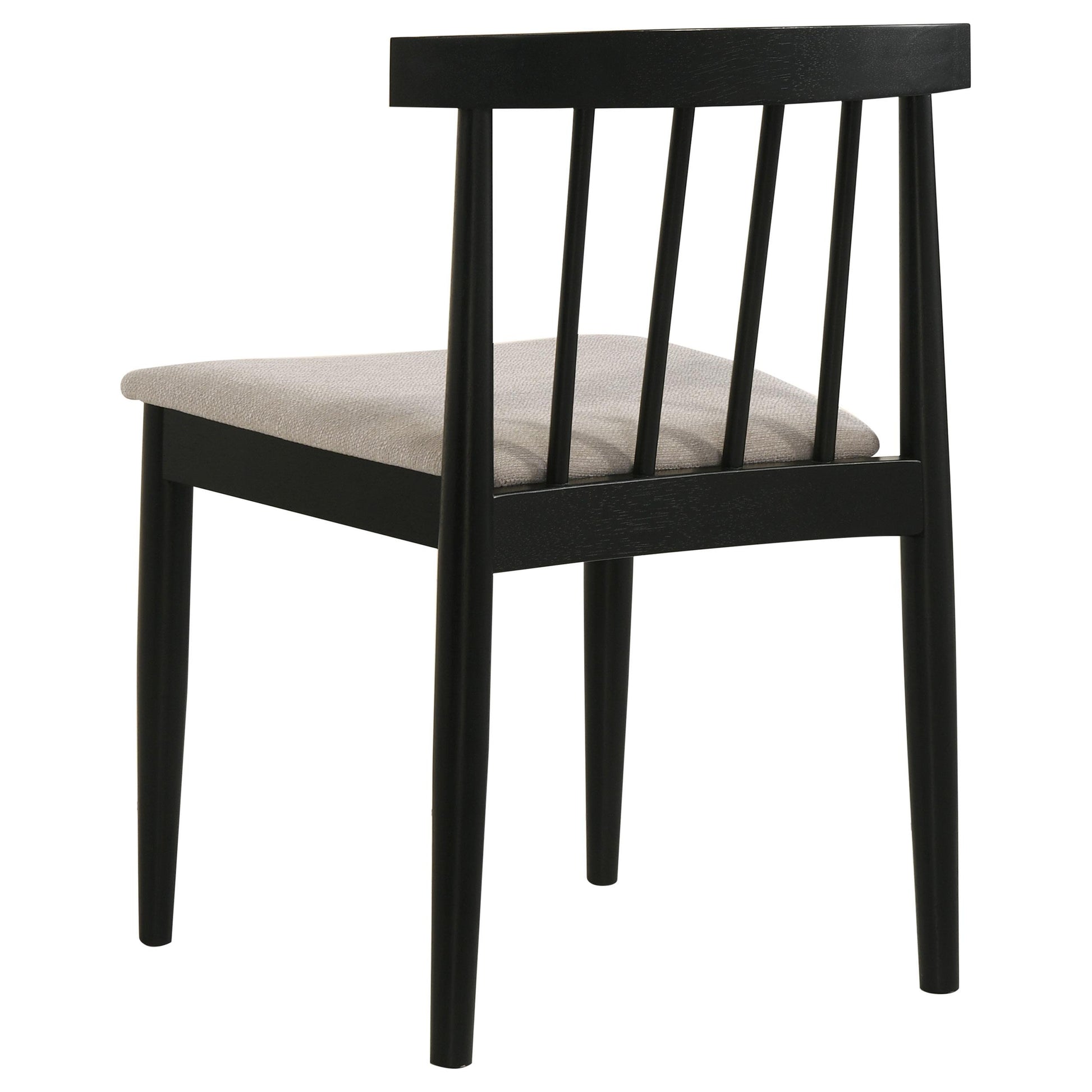  Coaster Furniture Cullen 193942BLK Set of 2 Dining Side Chair Upholstered Seat - Black IMAGE 7