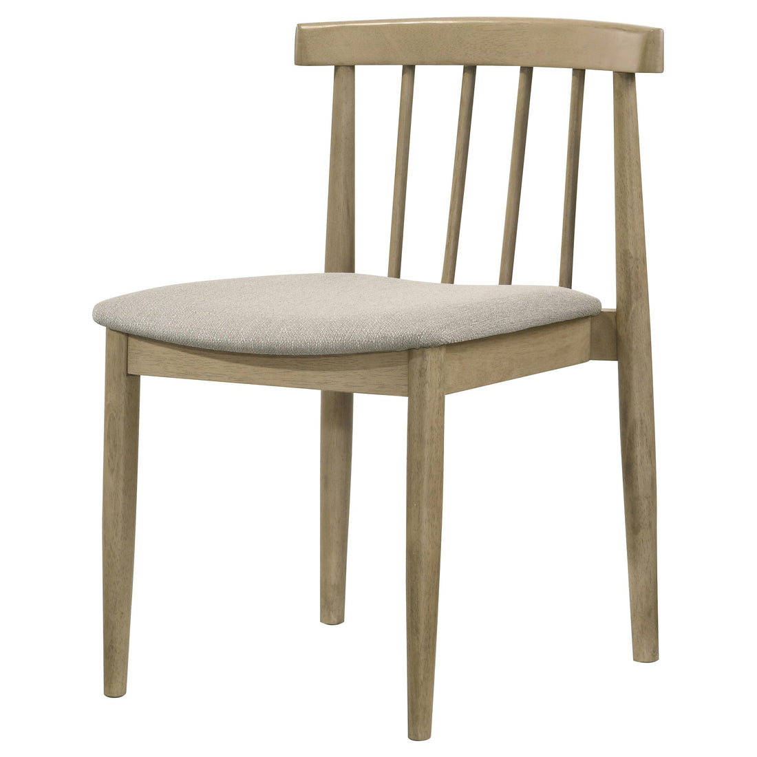  Coaster Furniture Cullen 193942NAT Set of 2 Dining Side Chair Upholstered Seat - Natural Oak IMAGE 1