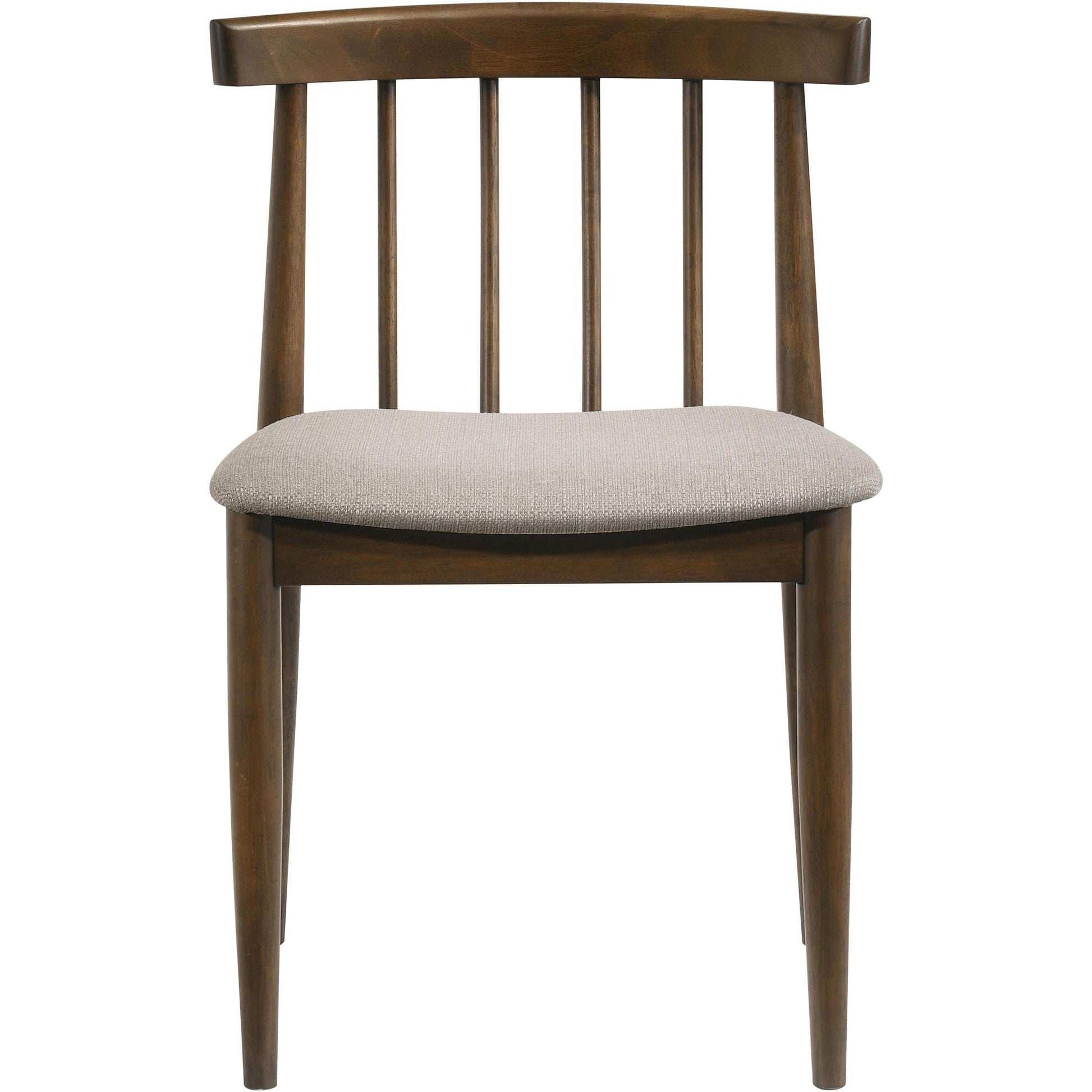  Coaster Furniture Cullen 193942WAL Set of 2 Dining Side Chair Upholstered Seat - Walnut IMAGE 4