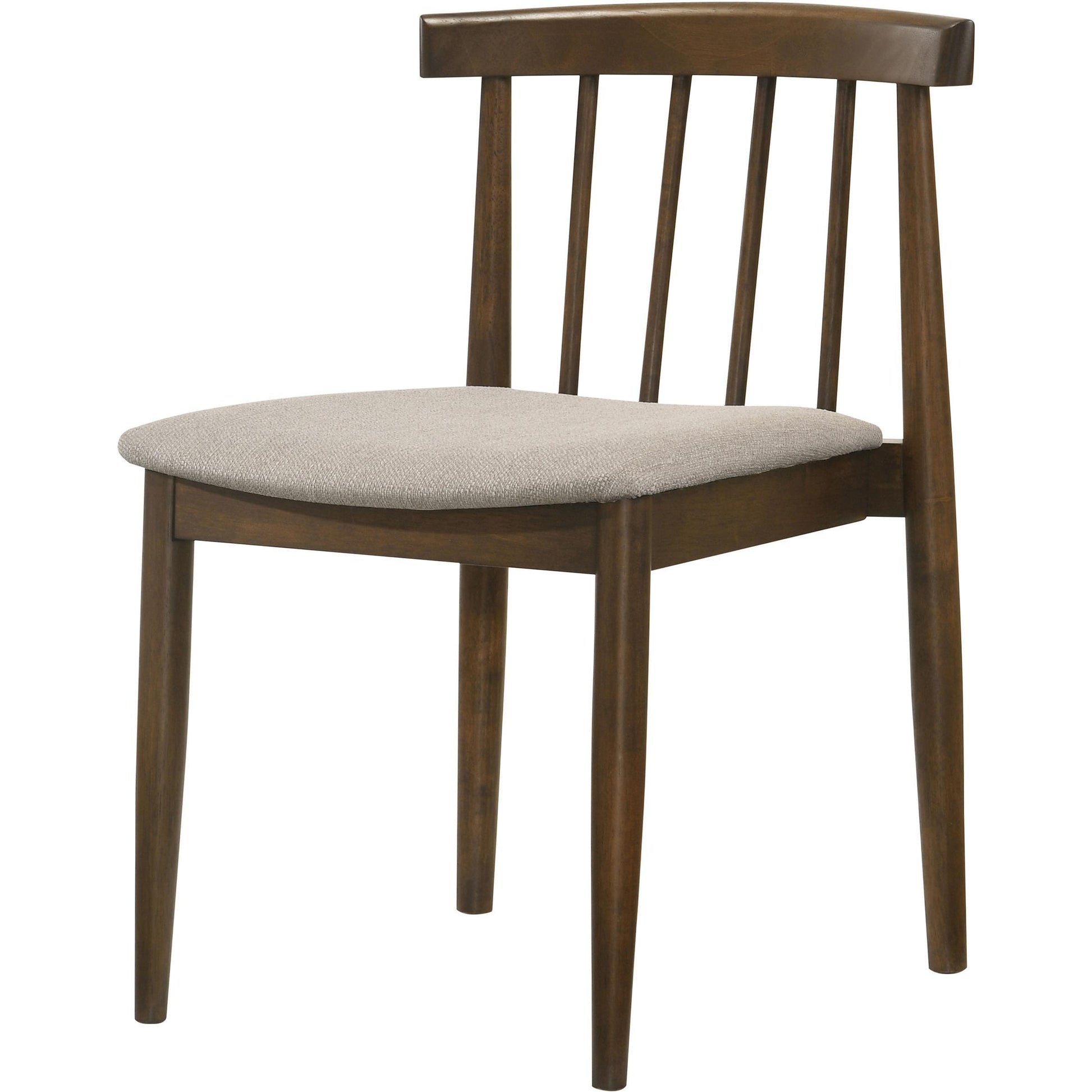  Coaster Furniture Cullen 193942WAL Set of 2 Dining Side Chair Upholstered Seat - Walnut IMAGE 5
