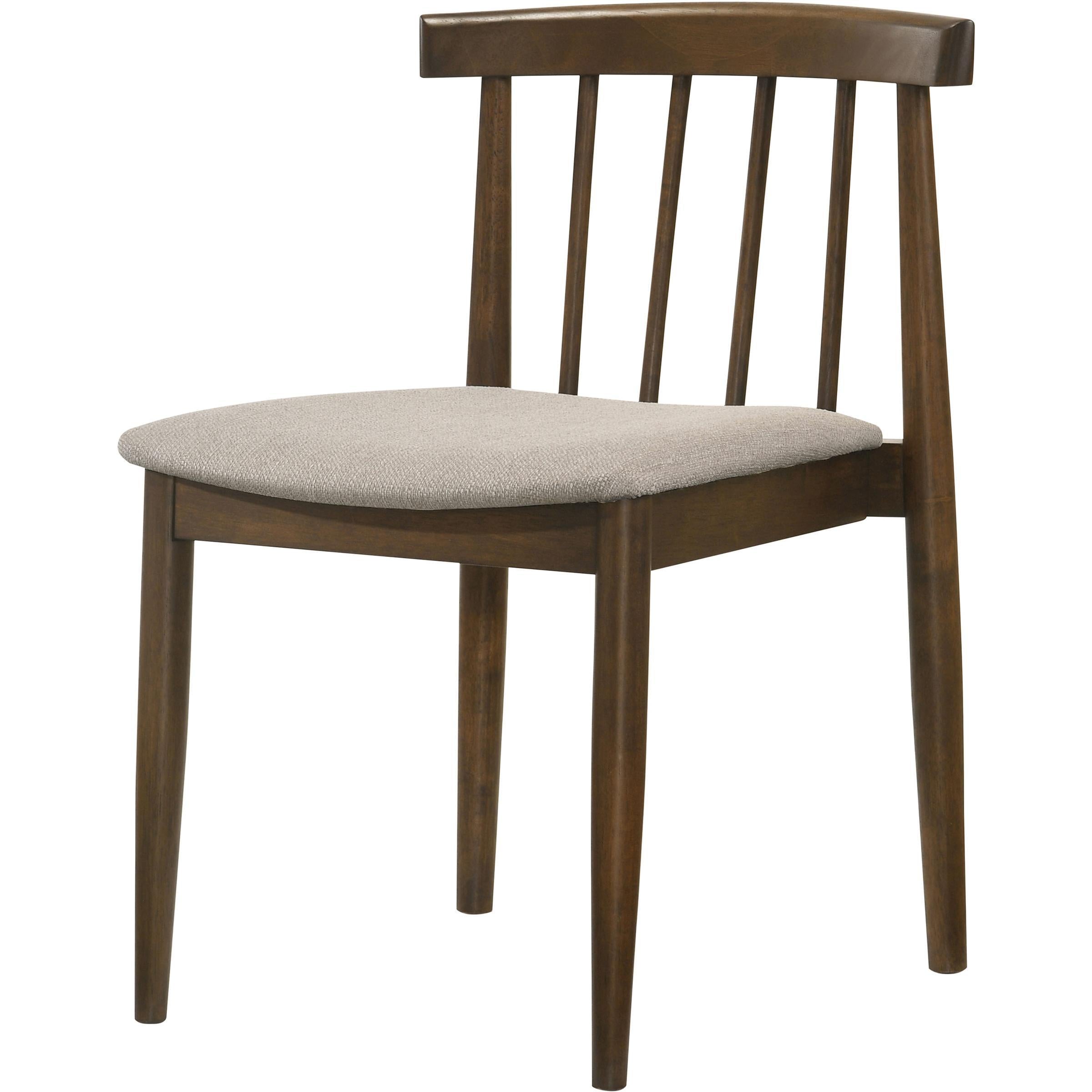  Coaster Furniture Cullen 193942WAL Set of 2 Dining Side Chair Upholstered Seat - Walnut IMAGE 5