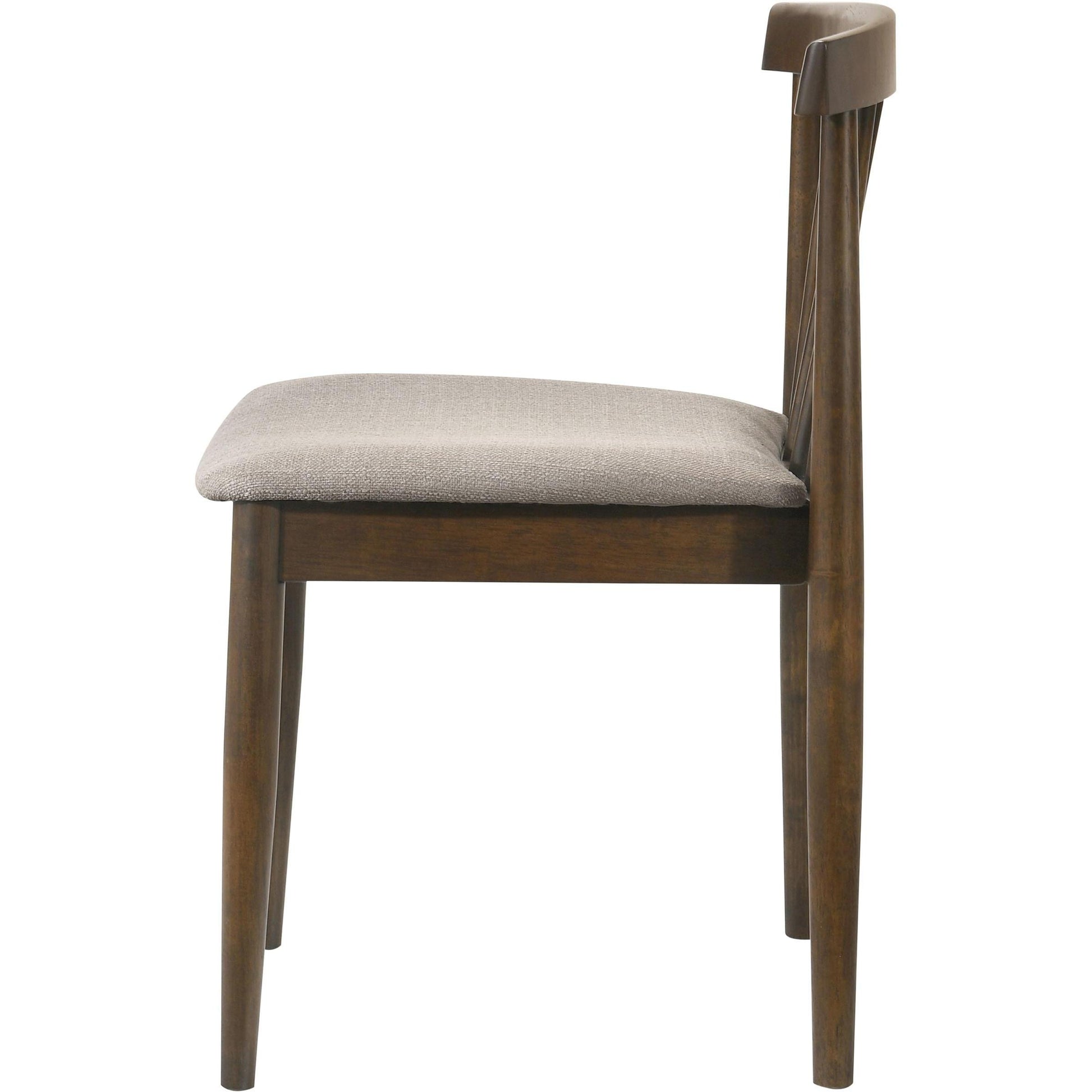  Coaster Furniture Cullen 193942WAL Set of 2 Dining Side Chair Upholstered Seat - Walnut IMAGE 6