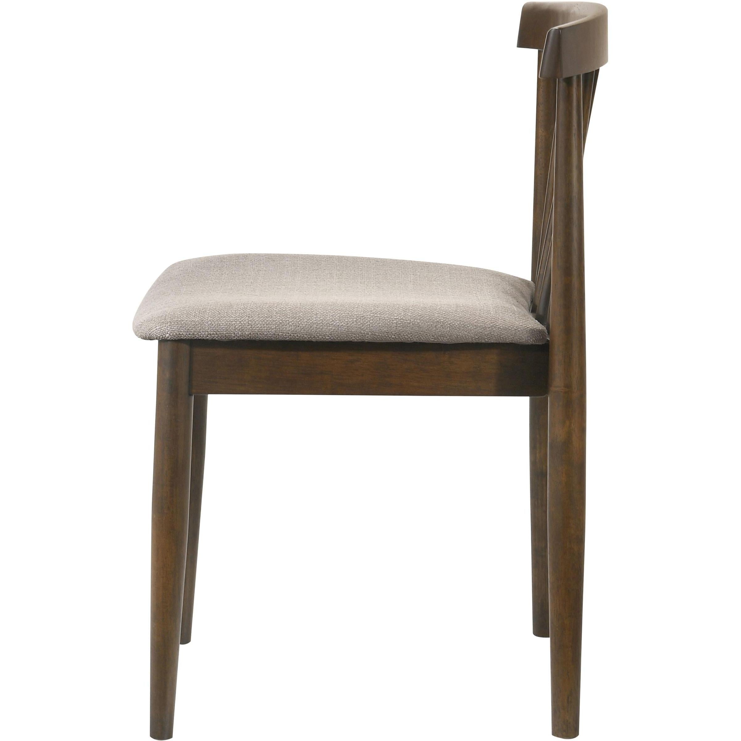  Coaster Furniture Cullen 193942WAL Set of 2 Dining Side Chair Upholstered Seat - Walnut IMAGE 6