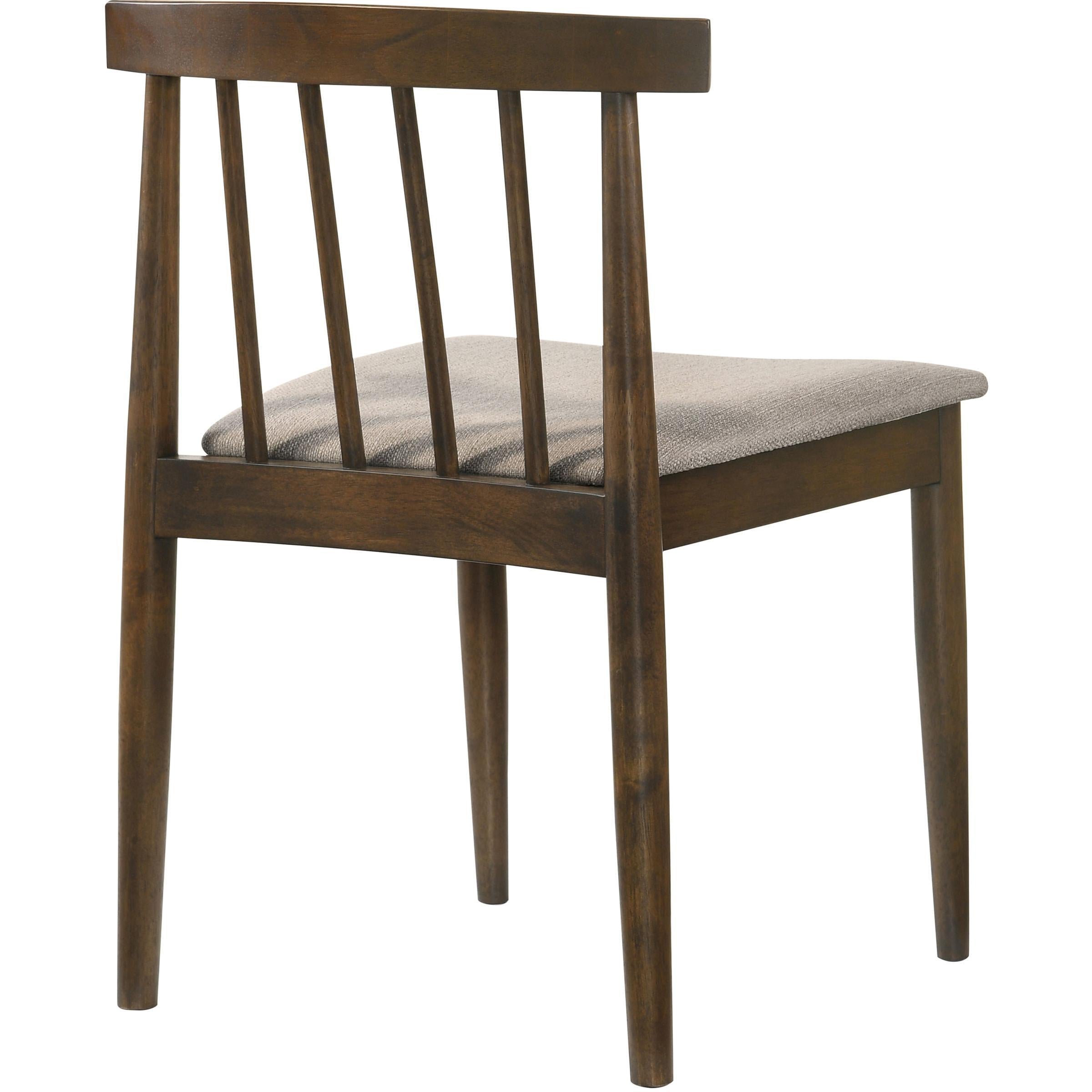  Coaster Furniture Cullen 193942WAL Set of 2 Dining Side Chair Upholstered Seat - Walnut IMAGE 8