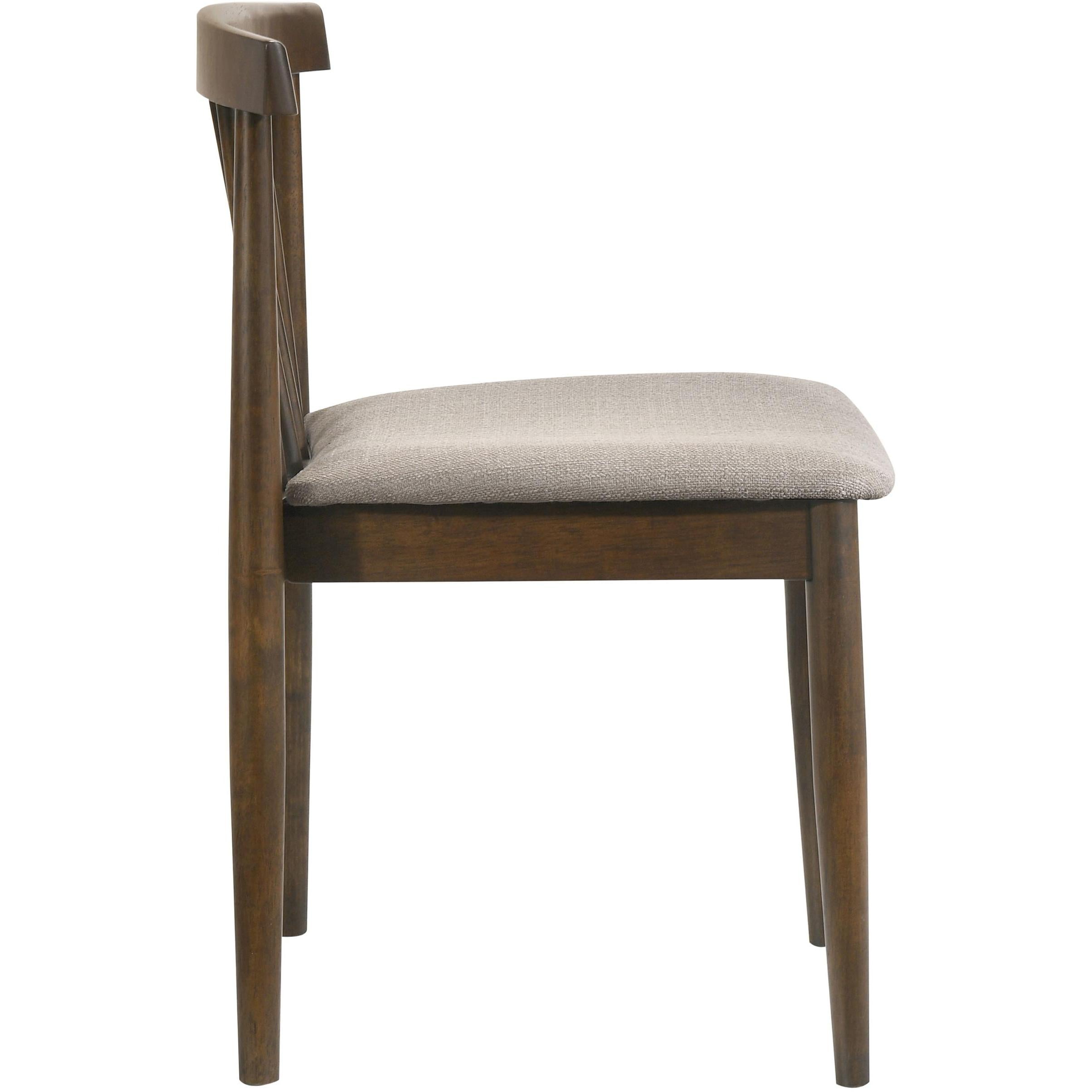  Coaster Furniture Cullen 193942WAL Set of 2 Dining Side Chair Upholstered Seat - Walnut IMAGE 9