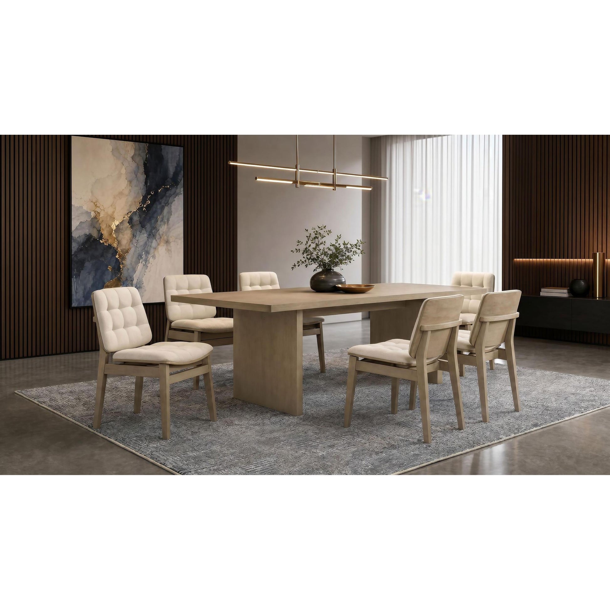  Coaster Furniture Decker 193951NAT 82-inch Rectangular Wood Dining Table - Natural Oak IMAGE 14