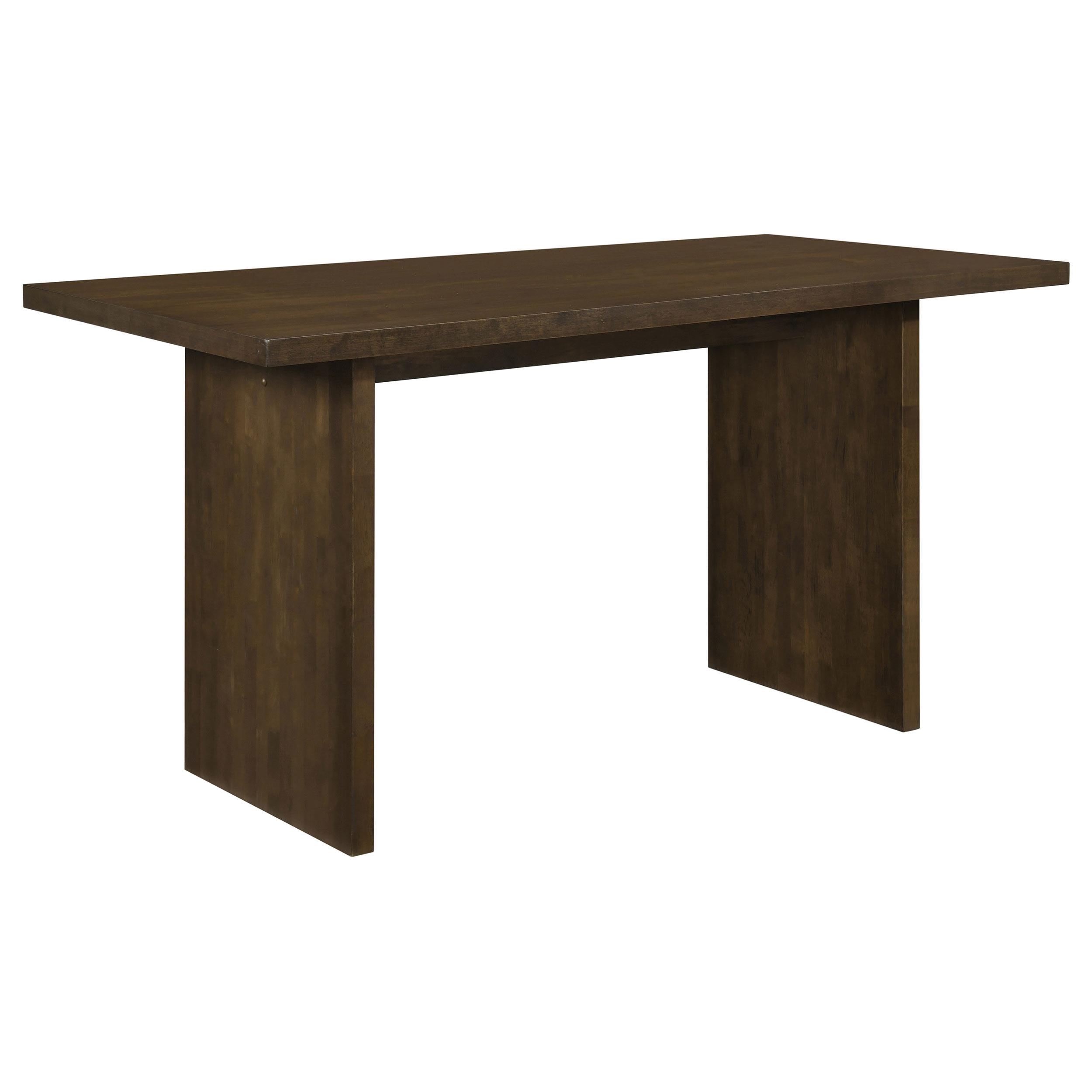  Coaster Furniture Decker 193958WAL 70-inch Rectangular Wood Counter Height Dining Table - Dark Walnut IMAGE 1