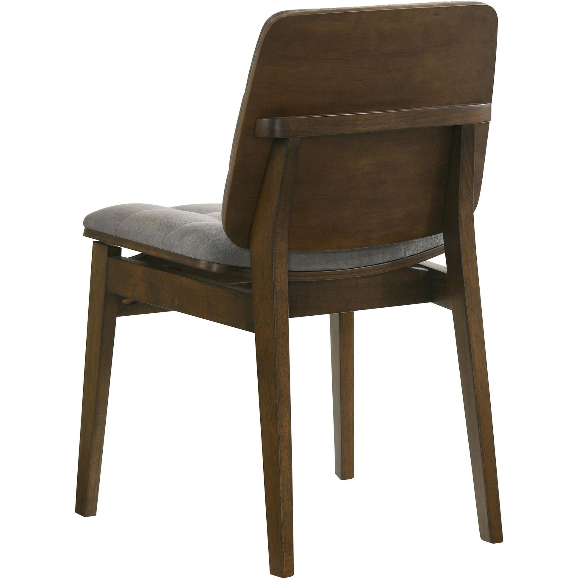  Coaster Furniture Redbridge 193962WAL Set of 2 Velvet Upholstered Side Chair - Grey/Walnut IMAGE 7