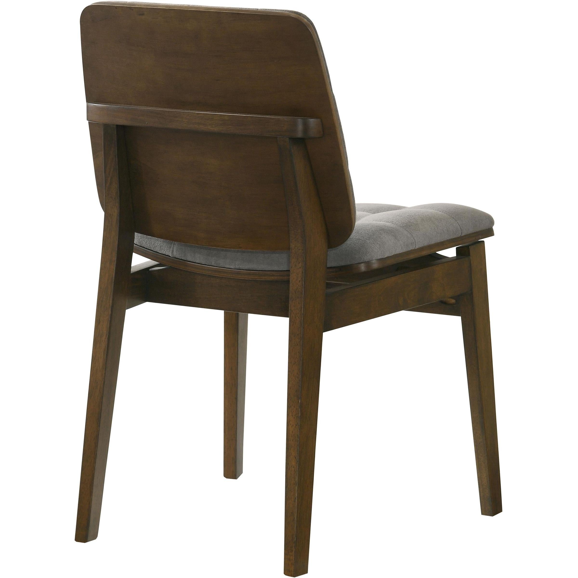 Coaster Furniture Redbridge 193962WAL Set of 2 Velvet Upholstered Side Chair - Grey/Walnut IMAGE 8
