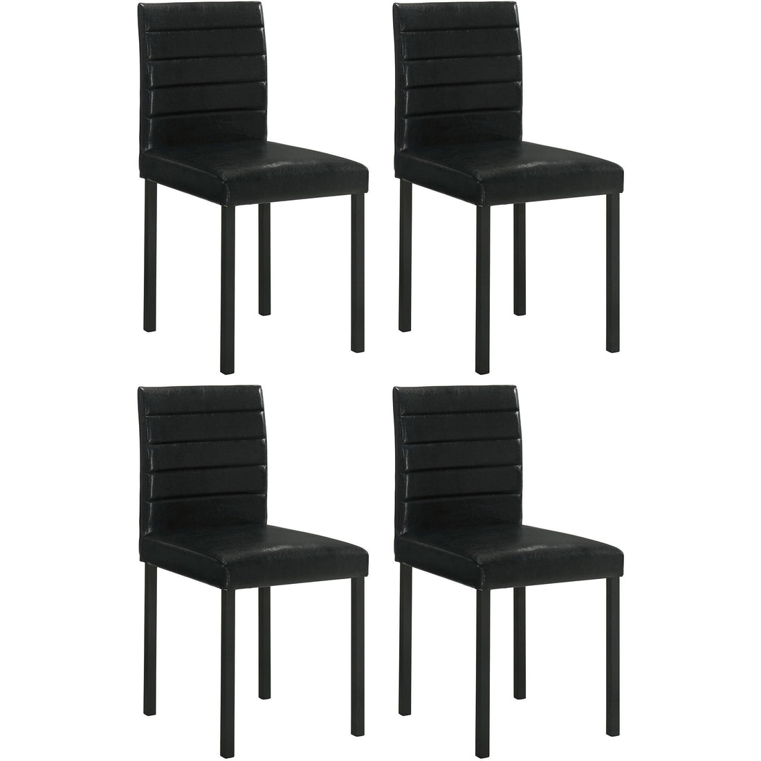  Coaster Furniture Garza 193982 Set of 4 Upholstered Dining Side Chair - Black IMAGE 1