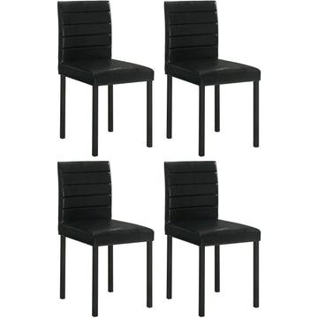  Coaster Furniture Garza 193982 Set of 4 Upholstered Dining Side Chair - Black IMAGE 1