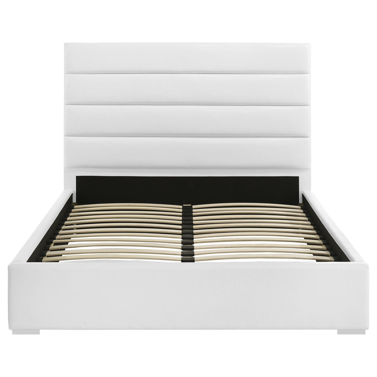 Coaster Furniture Felicity 203511KE 53-inch Upholstered Eastern King Platform Bed - White IMAGE 3