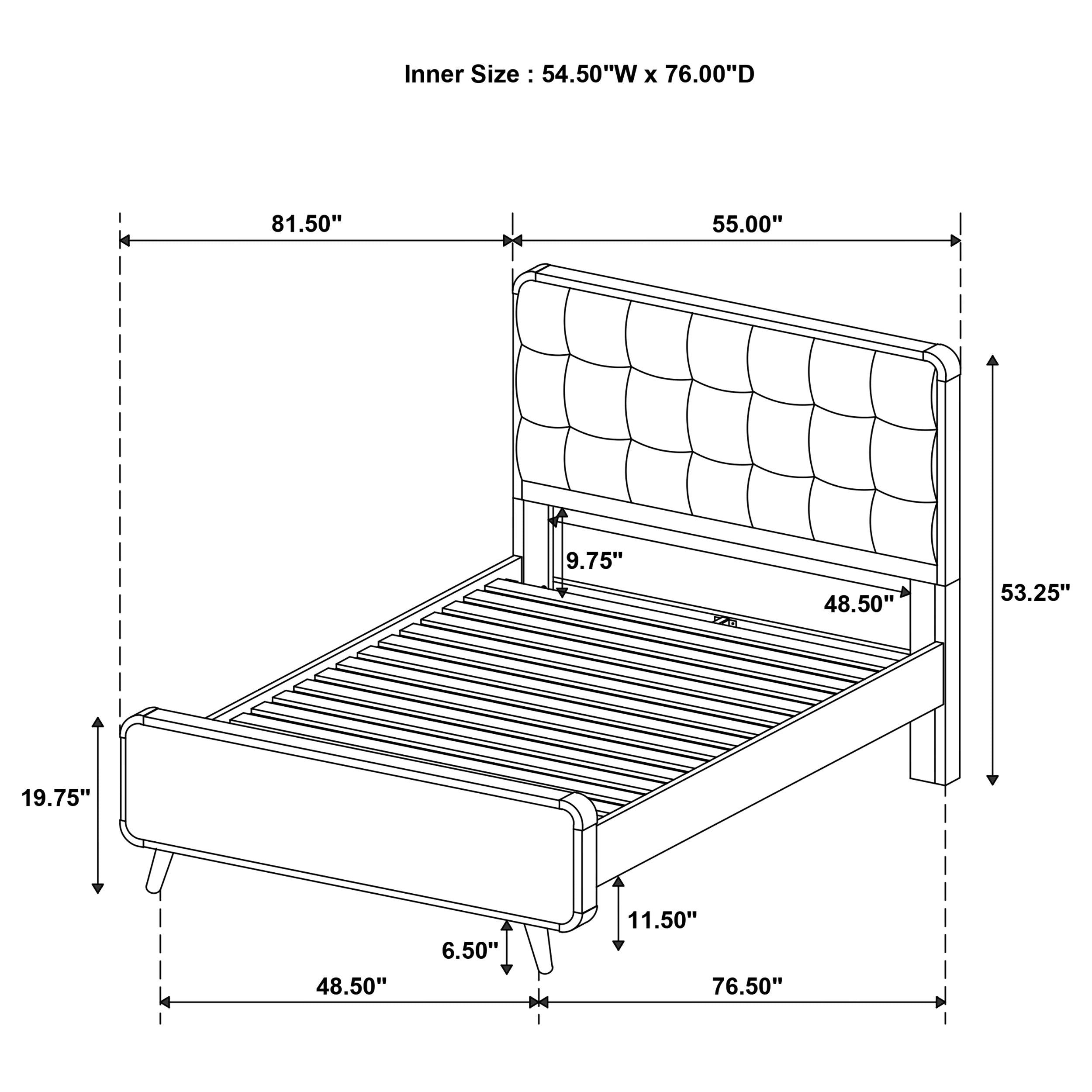  Coaster Furniture Robyn 205131F Wood Full Platform Bed - Dark Walnut IMAGE 7