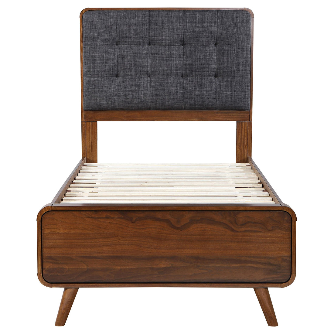  Coaster Furniture Robyn 205131T Wood Twin Platform Bed - Dark Walnut IMAGE 1