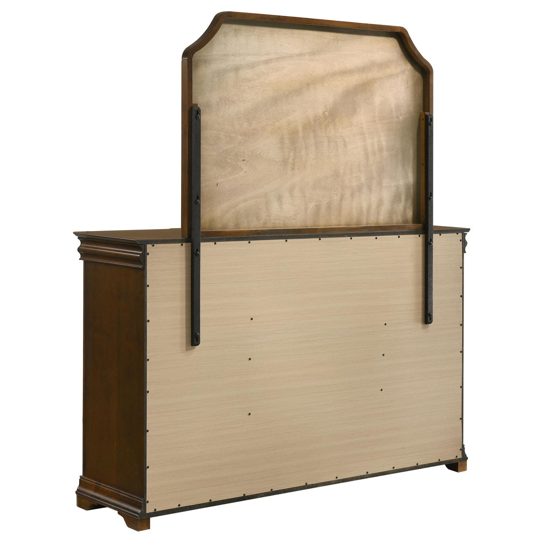  Coaster Furniture Garland 205303M 9-drawer Bedroom Dresser with Mirror - Brown Cherry IMAGE 1