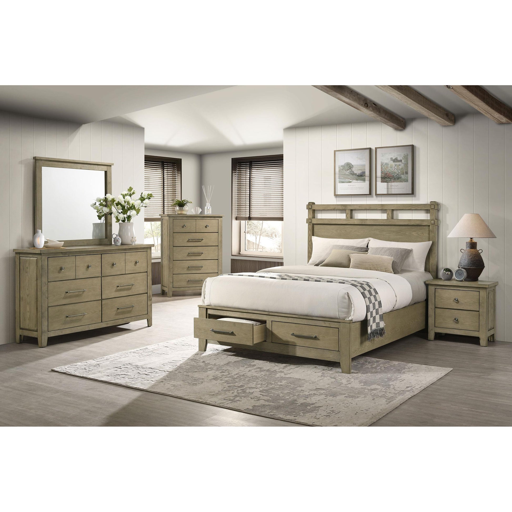  Coaster Furniture Hazlewood 207530KE 59-inch Eastern King Storage Bed - Vineyard Oak IMAGE 8