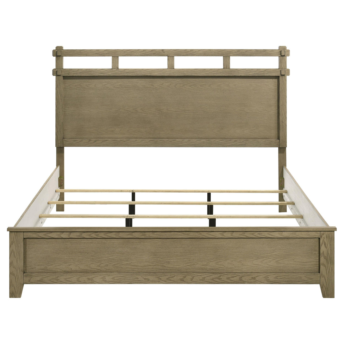  Coaster Furniture Hazlewood 207531KE 61-inch Eastern King Panel Bed - Vineyard Oak IMAGE 1