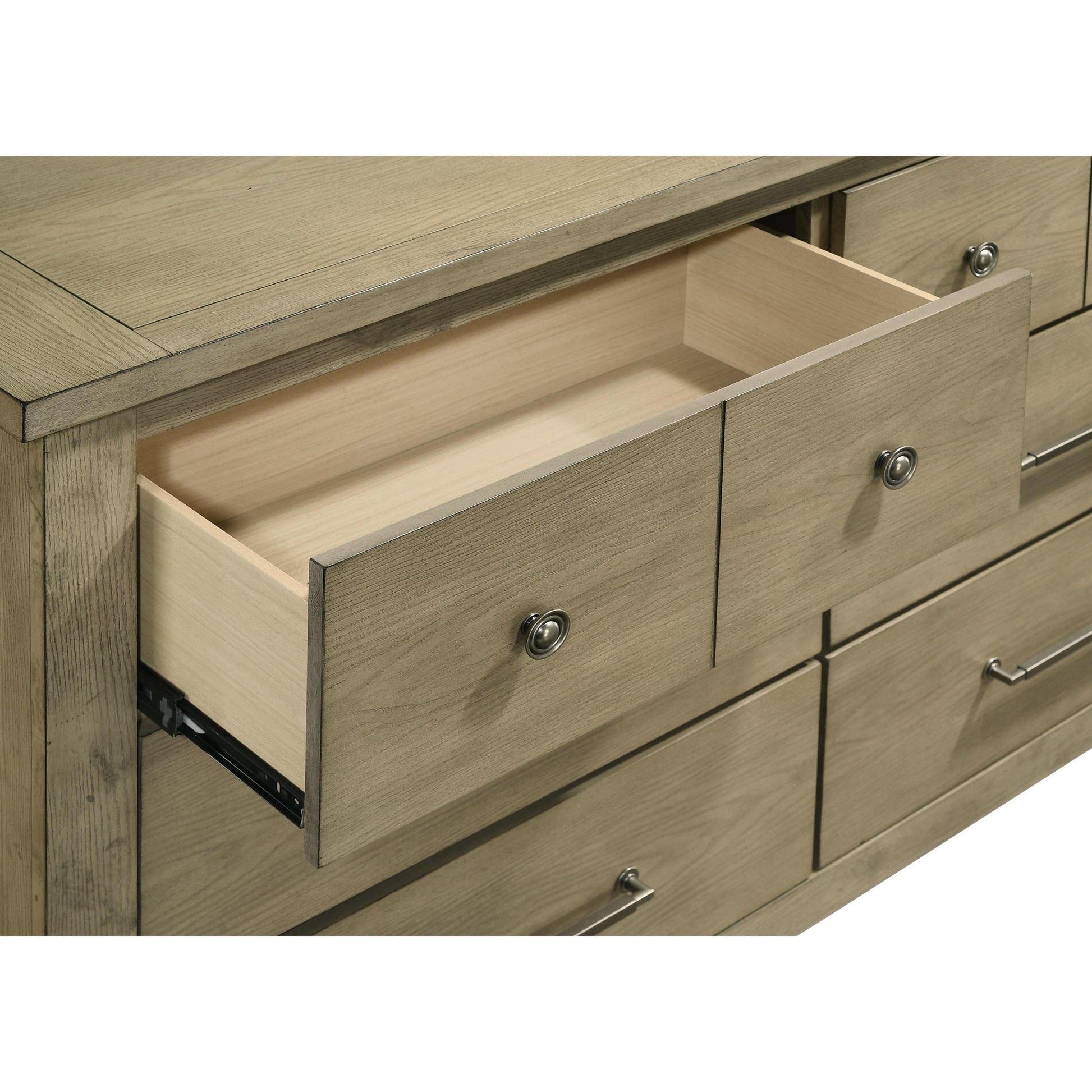  Coaster Furniture Hazlewood 207533 6-drawer Bedroom Dresser Cabinet - Vineyard Oak IMAGE 10