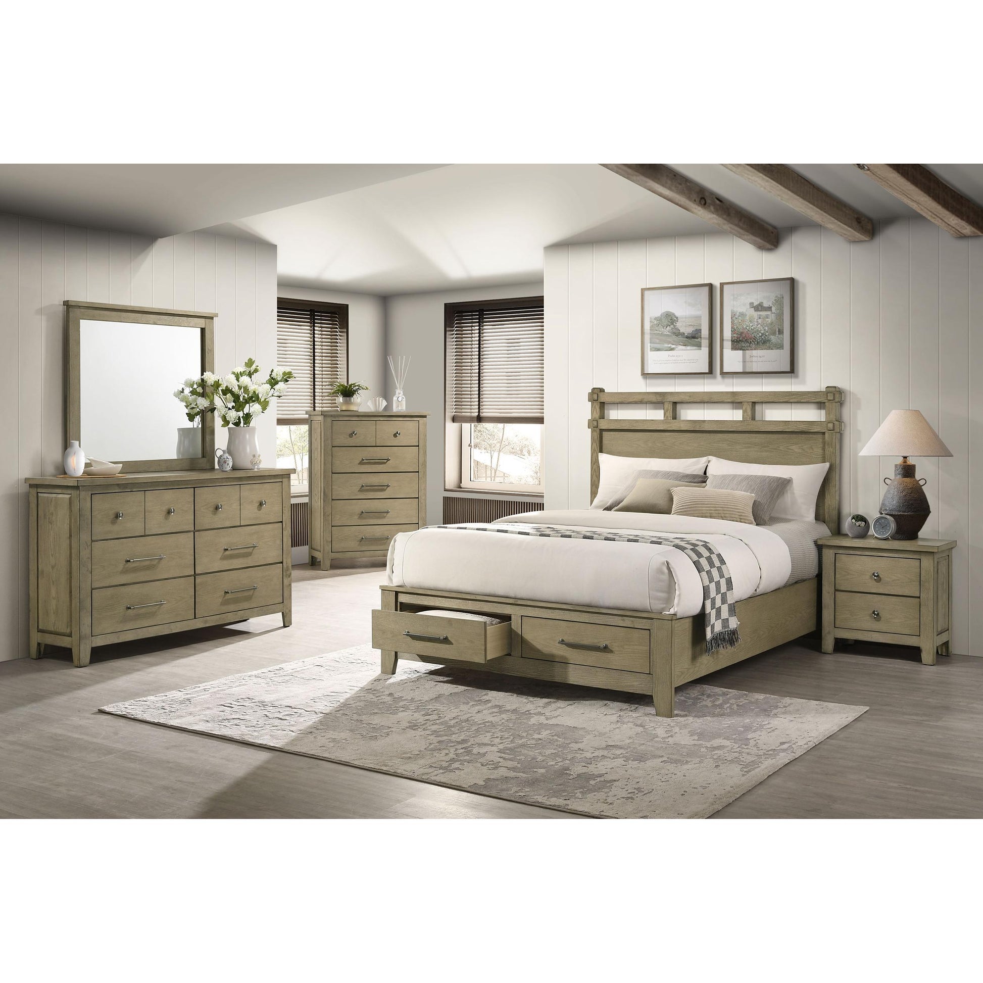  Coaster Furniture Hazlewood 207533 6-drawer Bedroom Dresser Cabinet - Vineyard Oak IMAGE 15