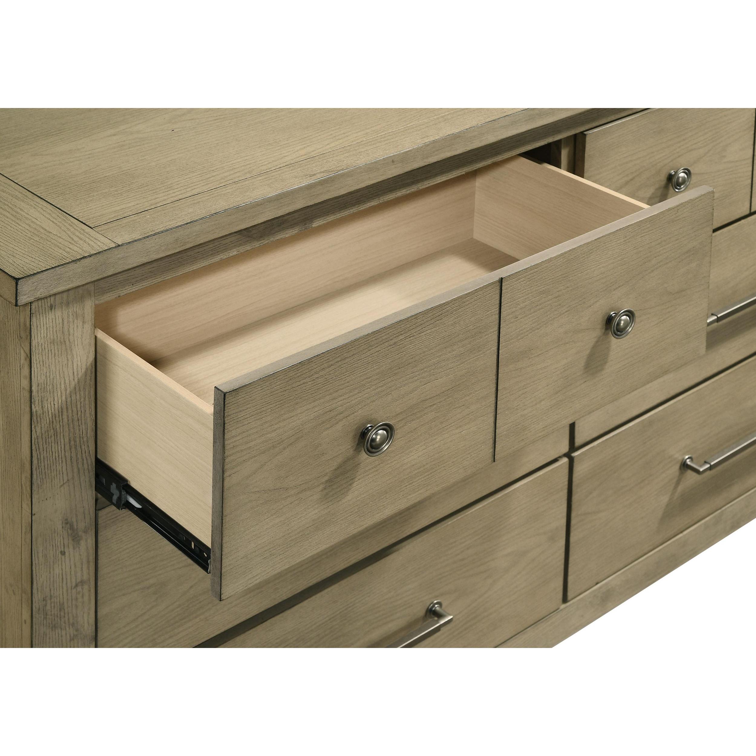  Coaster Furniture Hazlewood 207533M 6-drawer Bedroom Dresser with Mirror - Vineyard Oak IMAGE 10