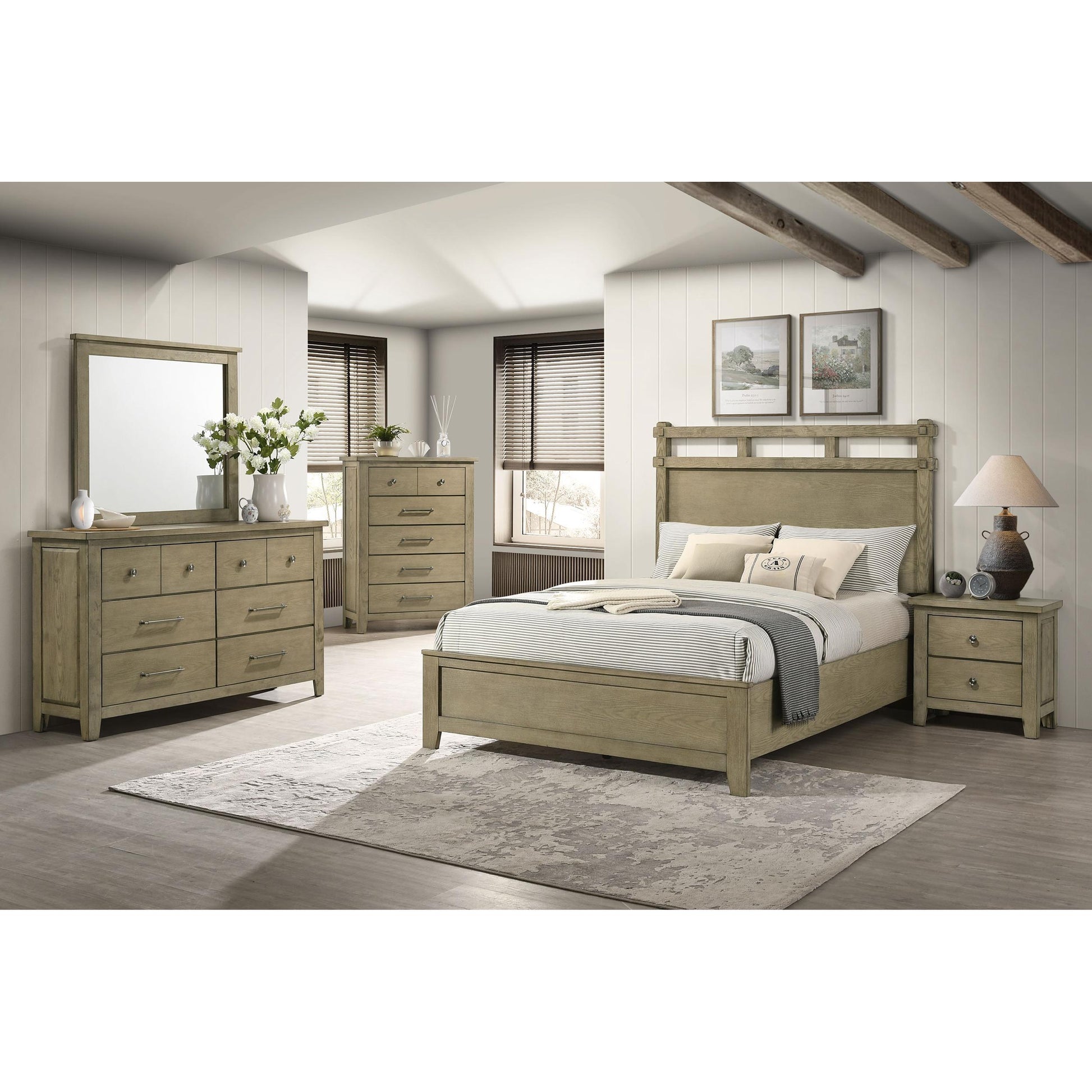  Coaster Furniture Hazlewood 207533M 6-drawer Bedroom Dresser with Mirror - Vineyard Oak IMAGE 14