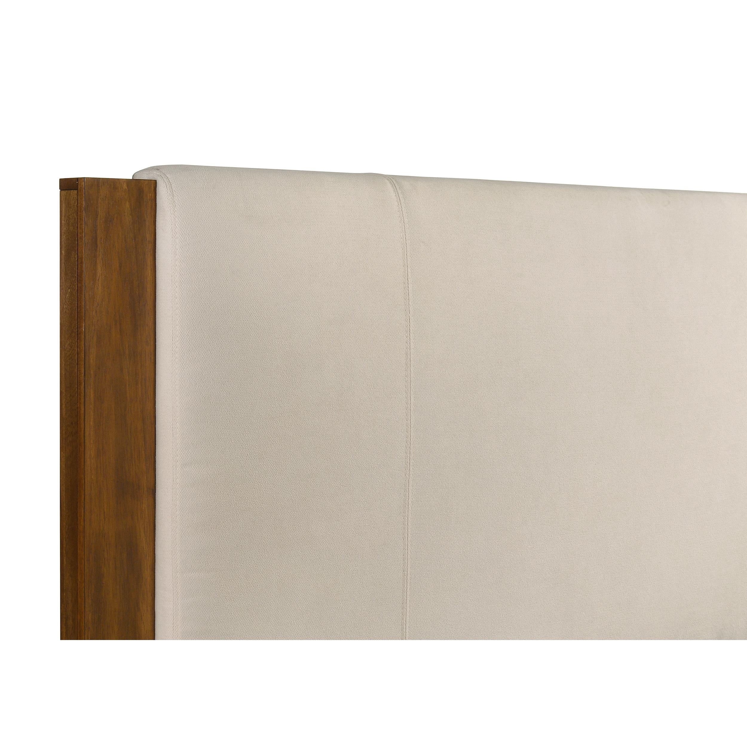  Coaster Furniture Adderley 215851KE Eastern King Wood Panel Bed   - Cream/Warm Brown IMAGE 7