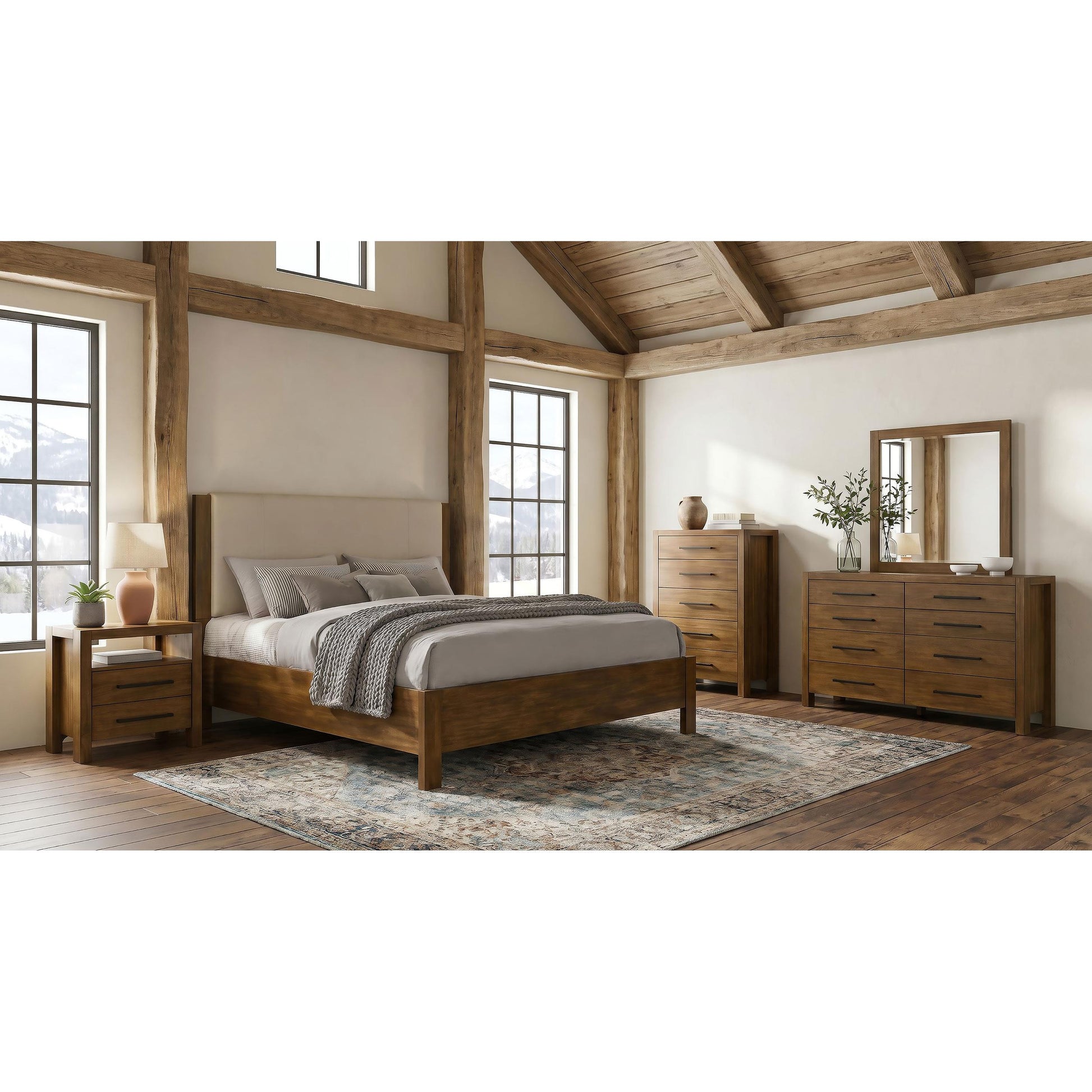  Coaster Furniture Adderley 215855 5-drawer Bedroom Chest - Warm Brown IMAGE 3