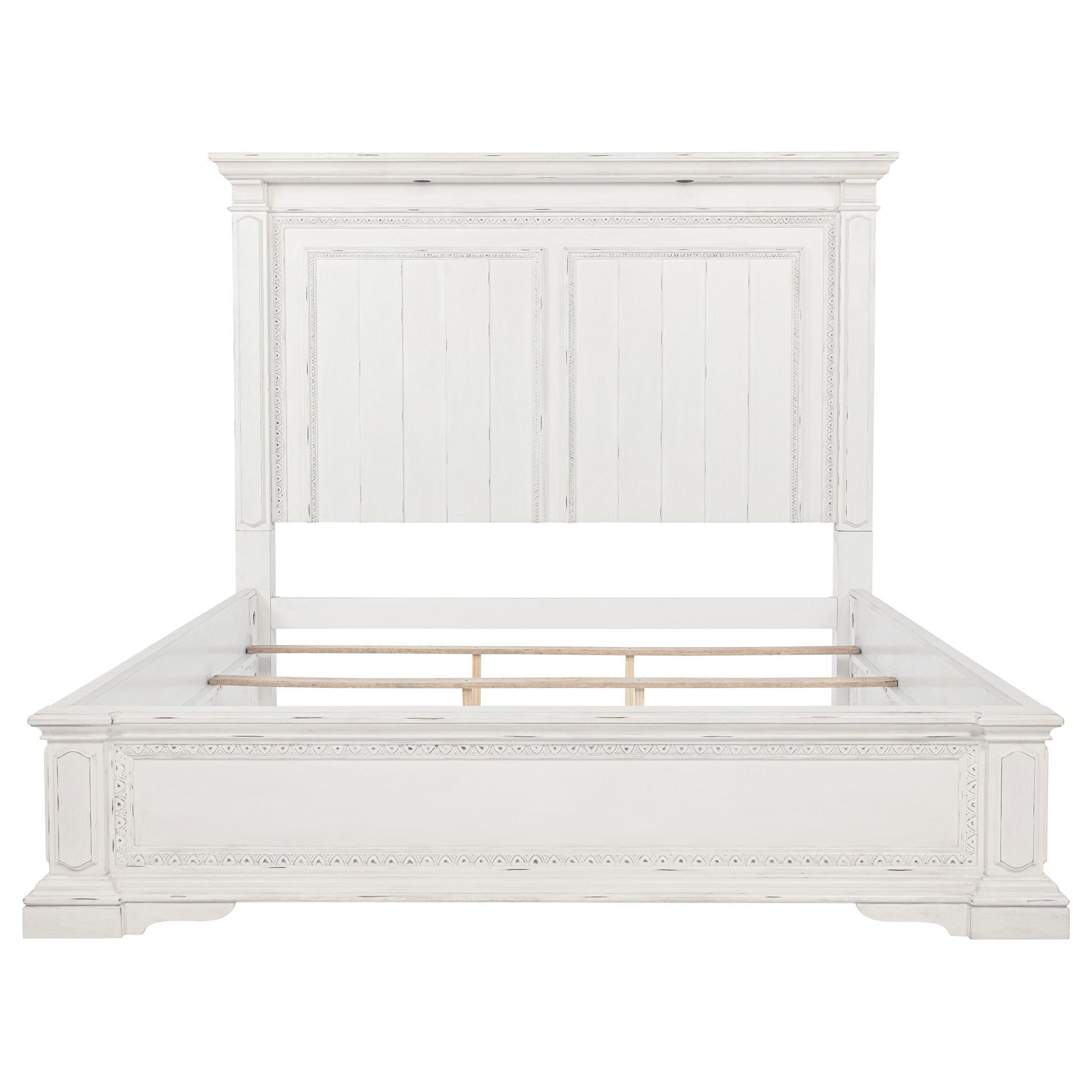 Coaster Furniture McKinney 215871KE Eastern King LED Light Panel Bed - Vintage White IMAGE 12