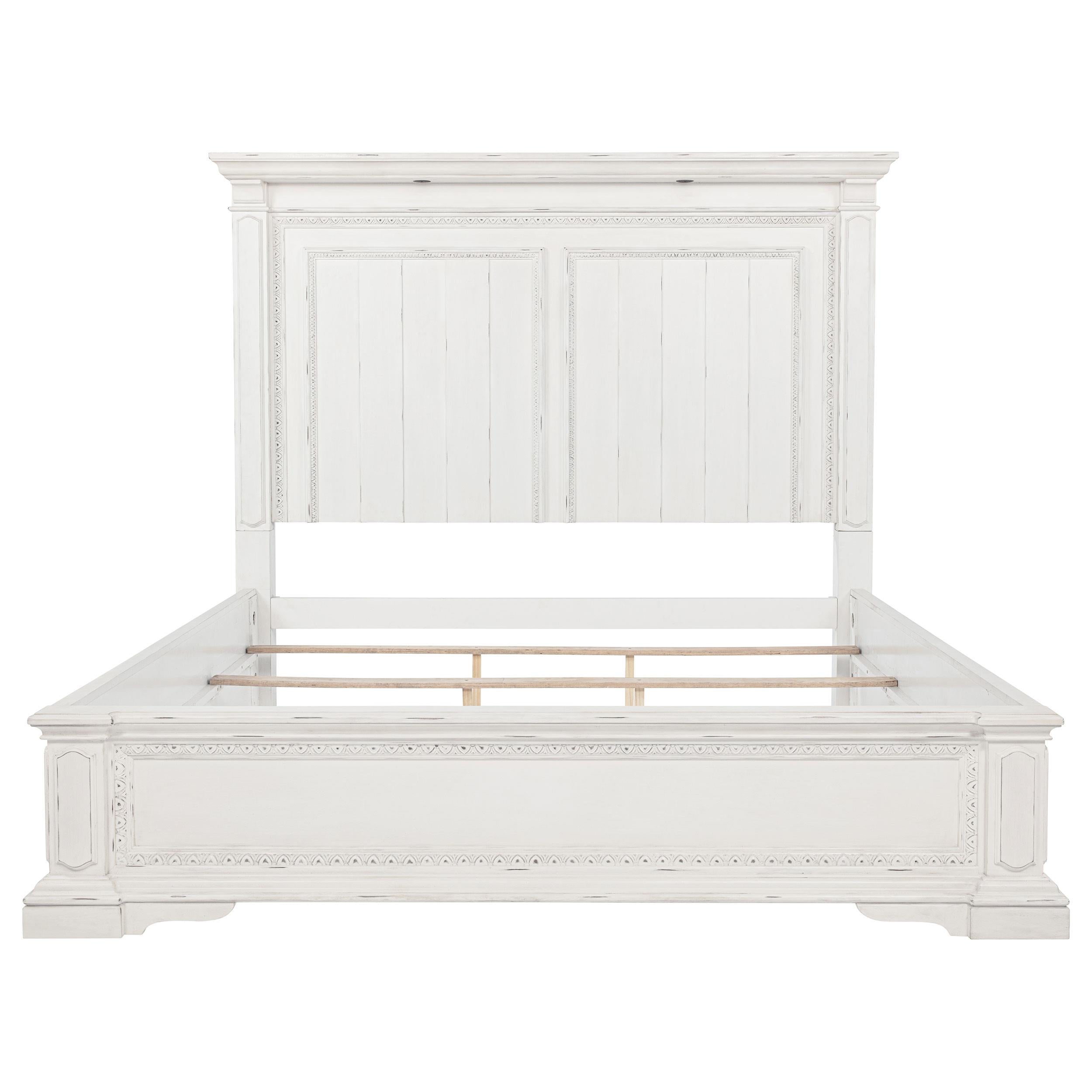  Coaster Furniture McKinney 215871Q Queen LED Light Panel Bed - Vintage White IMAGE 12