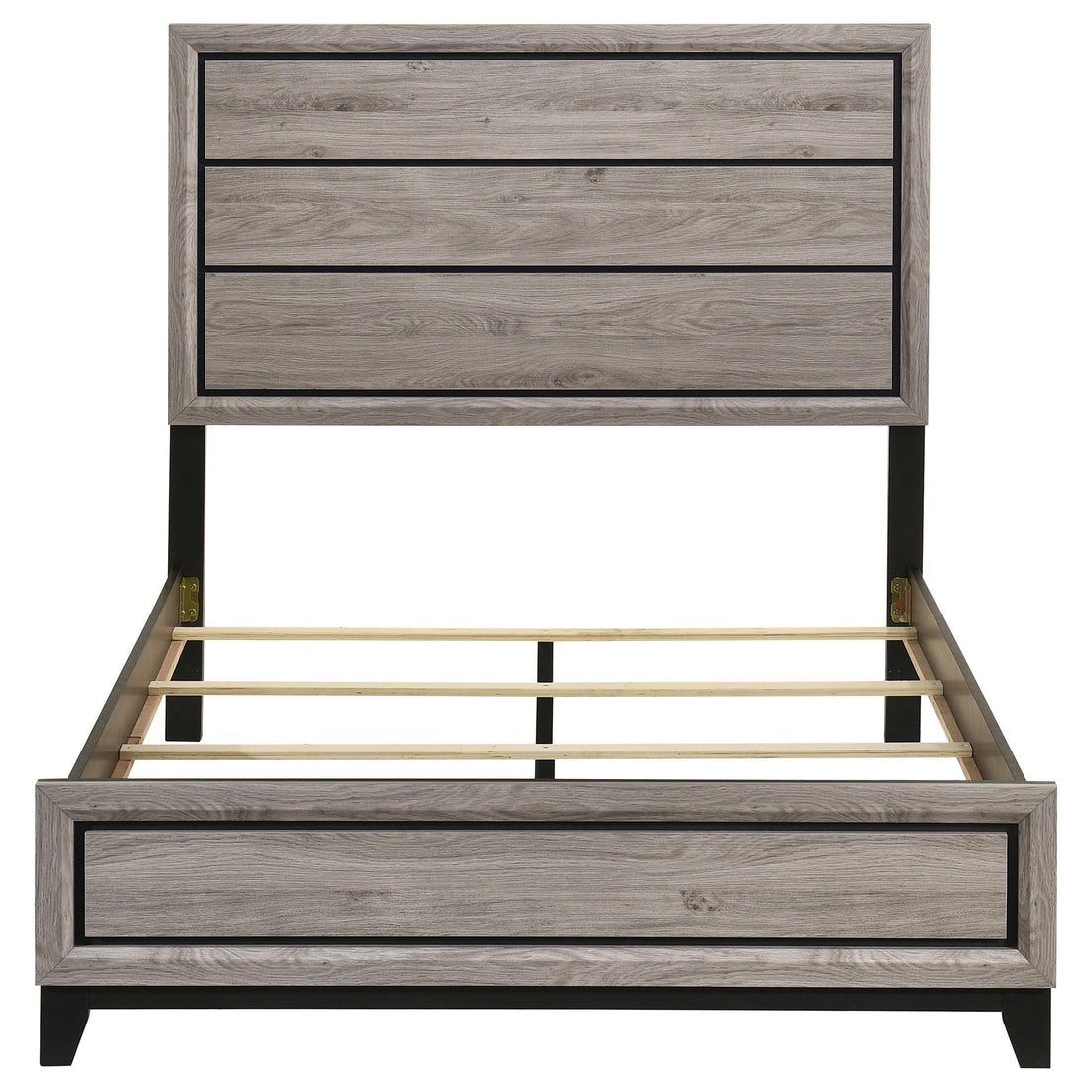  Coaster Furniture Valen 215911F Wood Full Panel Bed - Light Taupe IMAGE 1