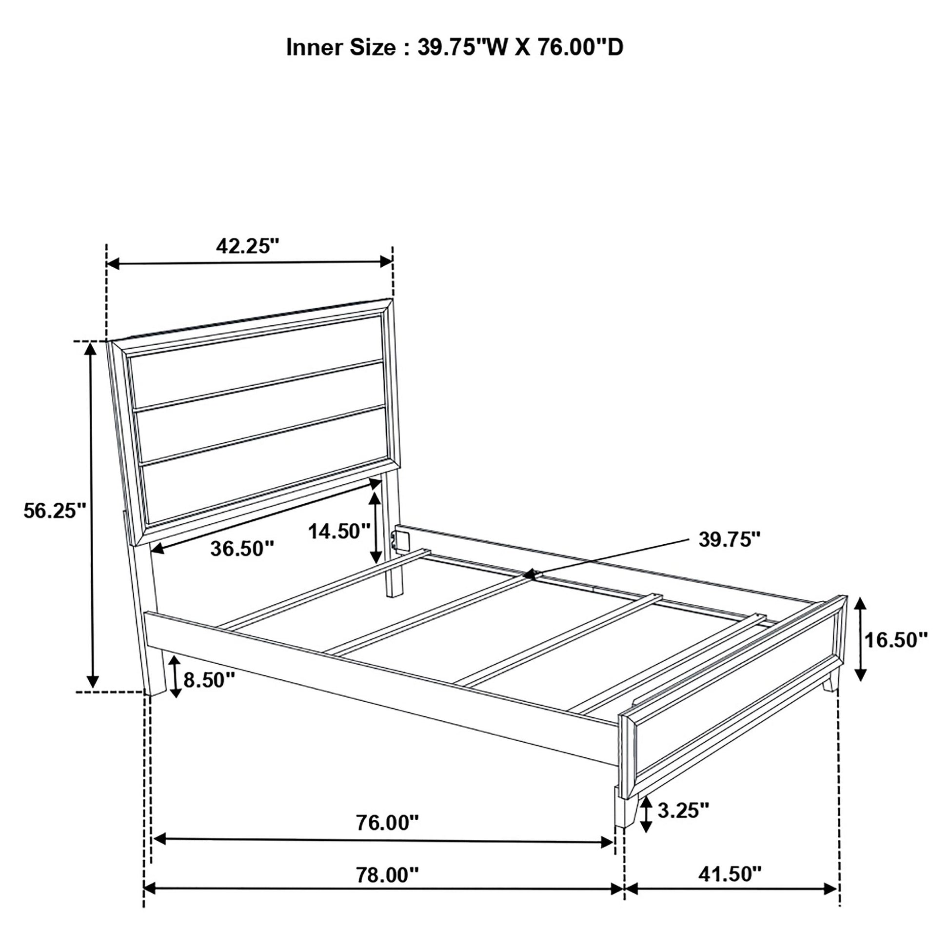  Coaster Furniture Valen 215911T Wood Twin Panel Bed - Light Taupe IMAGE 10