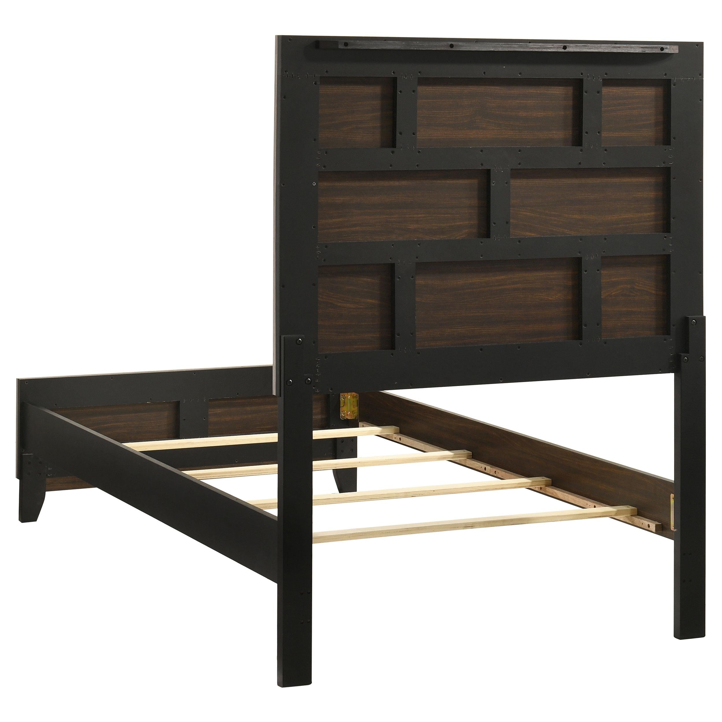  Coaster Furniture Valen 215911T Wood Twin Panel Bed - Light Taupe IMAGE 4