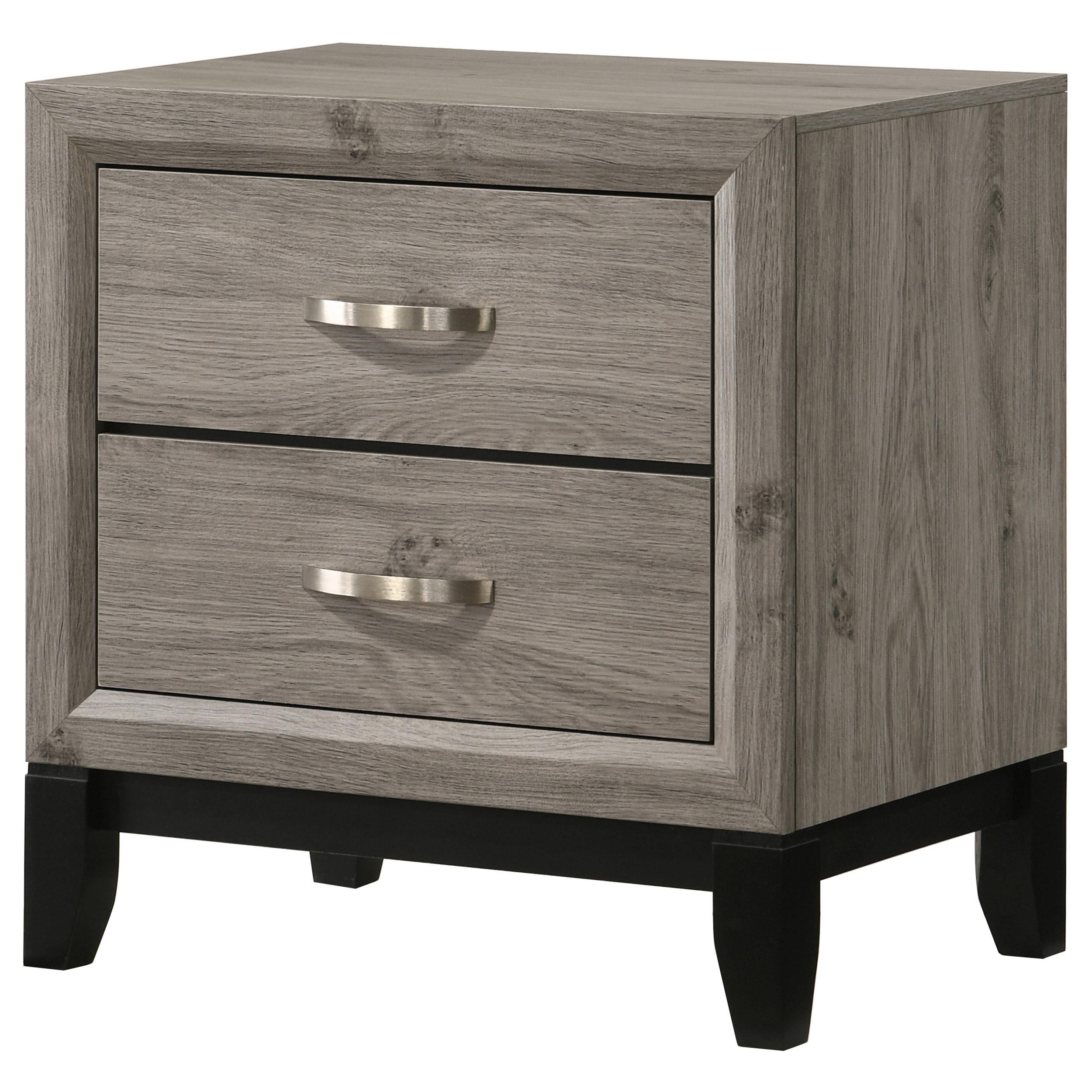  Coaster Furniture Valen 215912 2-drawer Nightstand Bedside Table - Light Taupe IMAGE 11