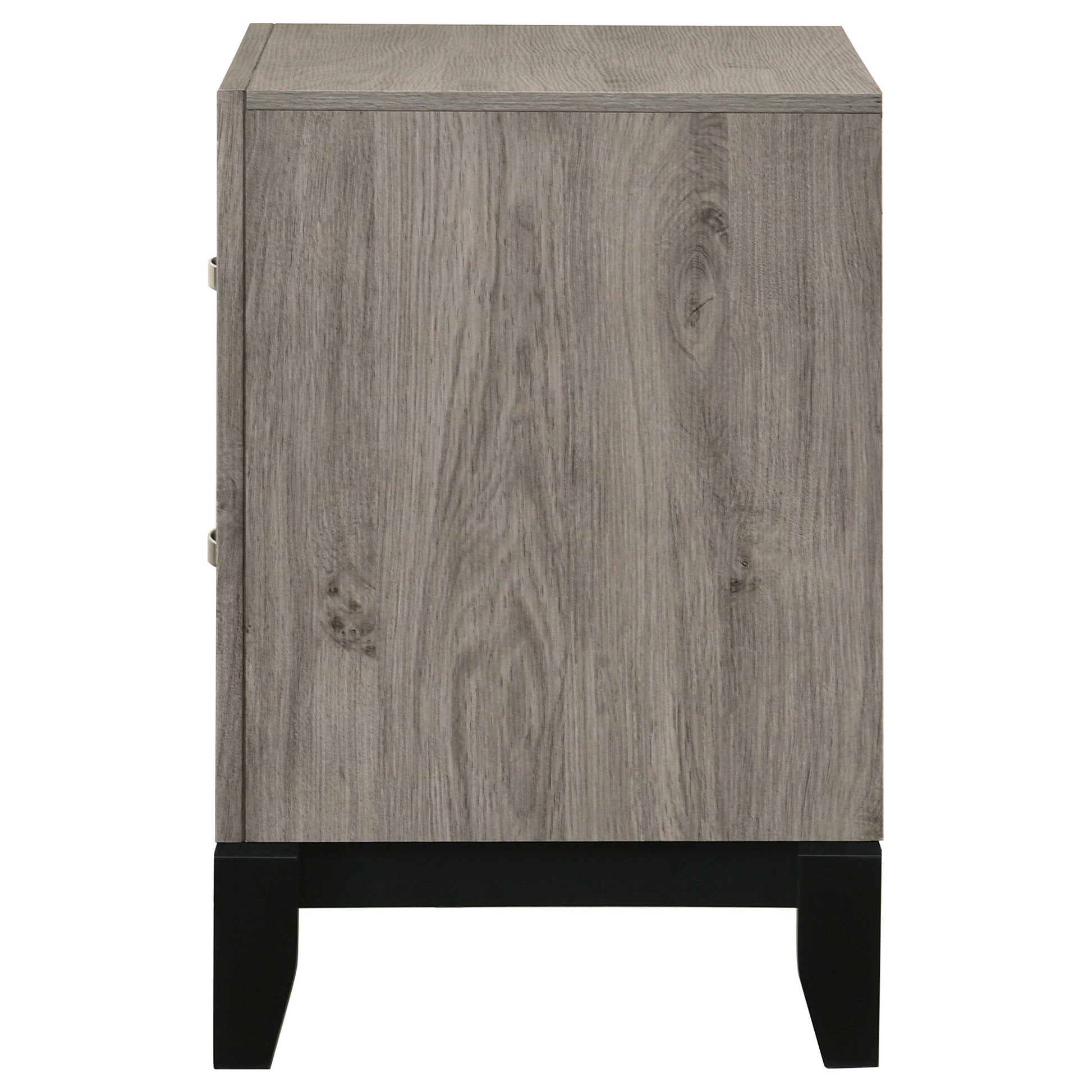 Coaster Furniture Valen 215912 2-drawer Nightstand Bedside Table - Light Taupe IMAGE 3