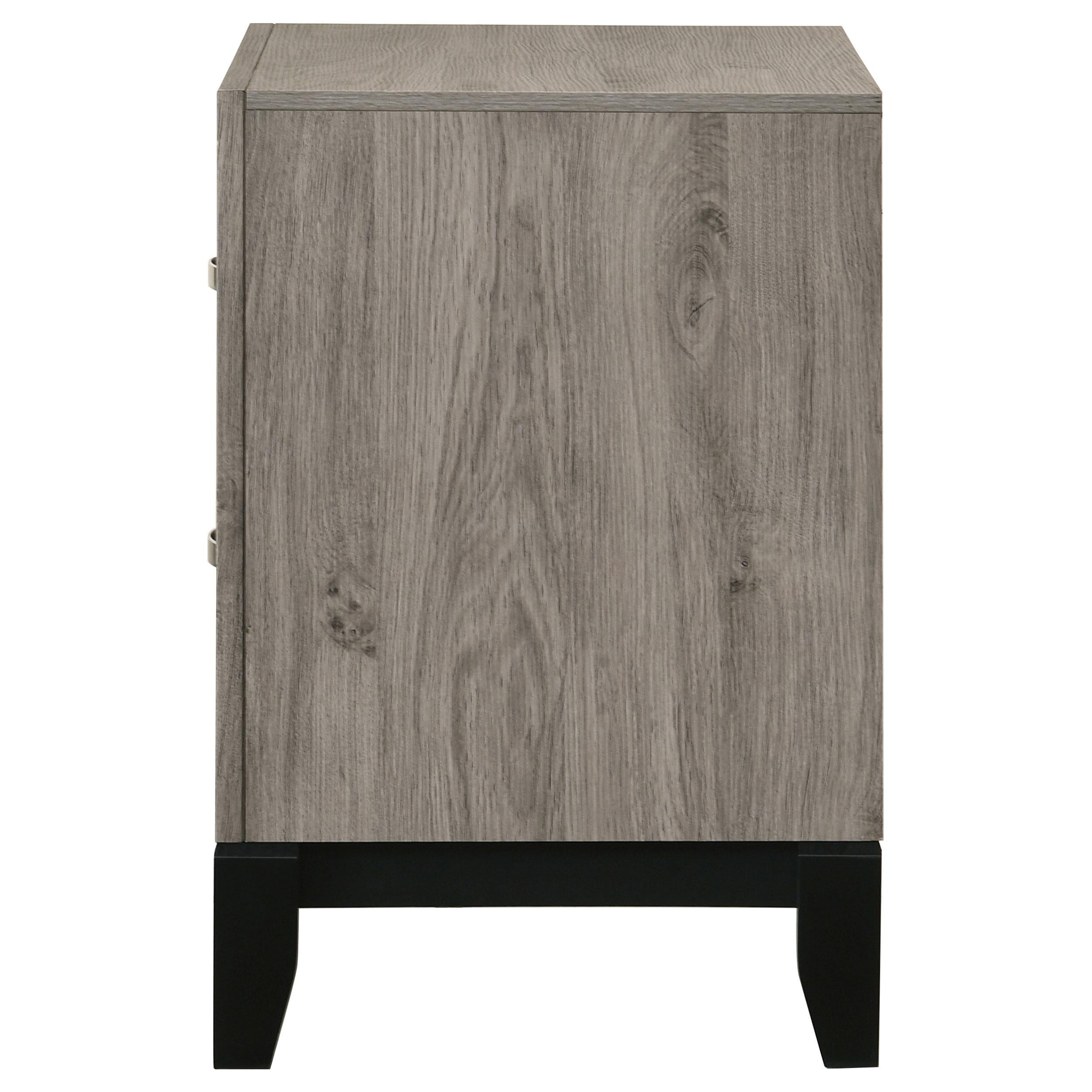  Coaster Furniture Valen 215912 2-drawer Nightstand Bedside Table - Light Taupe IMAGE 3