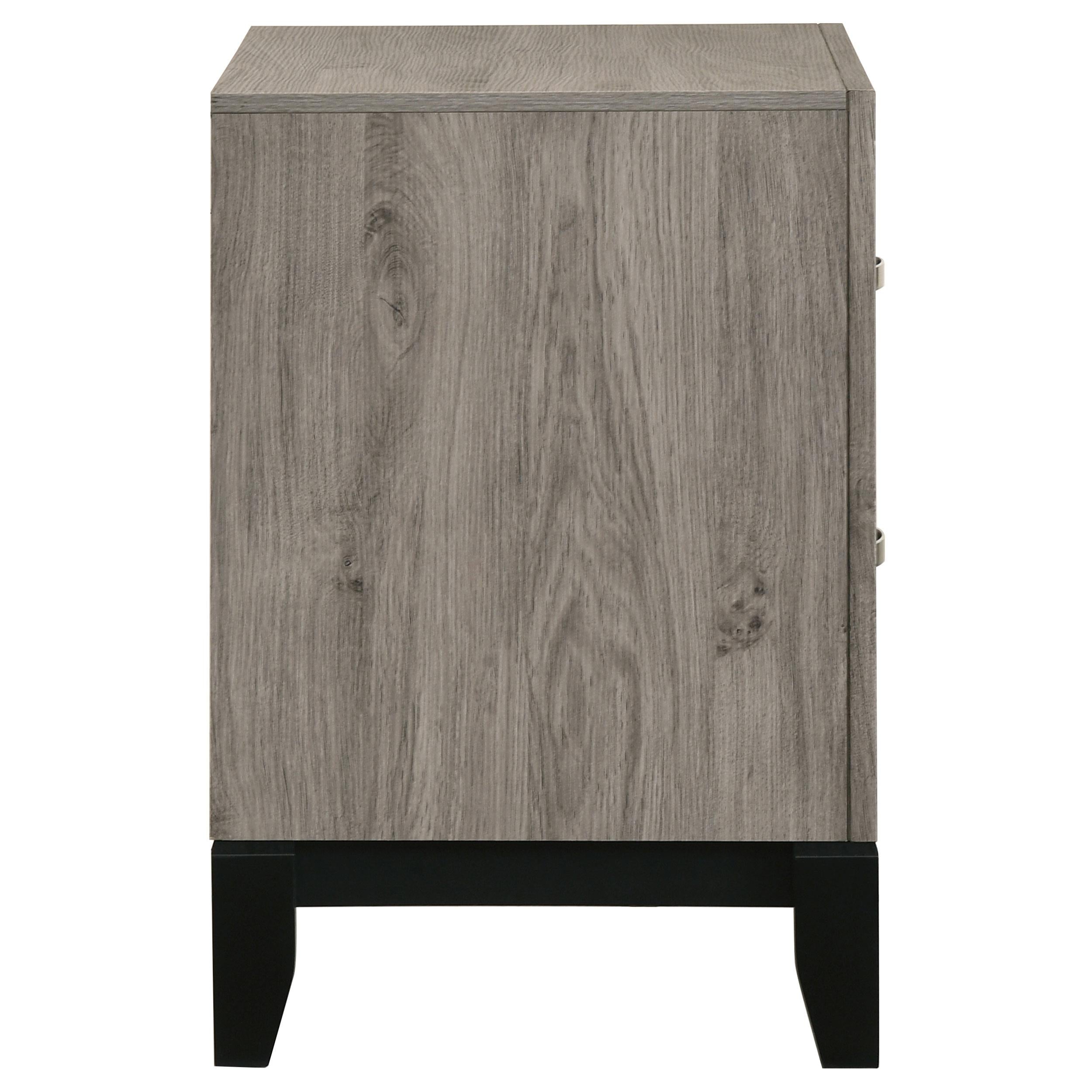  Coaster Furniture Valen 215912 2-drawer Nightstand Bedside Table - Light Taupe IMAGE 4