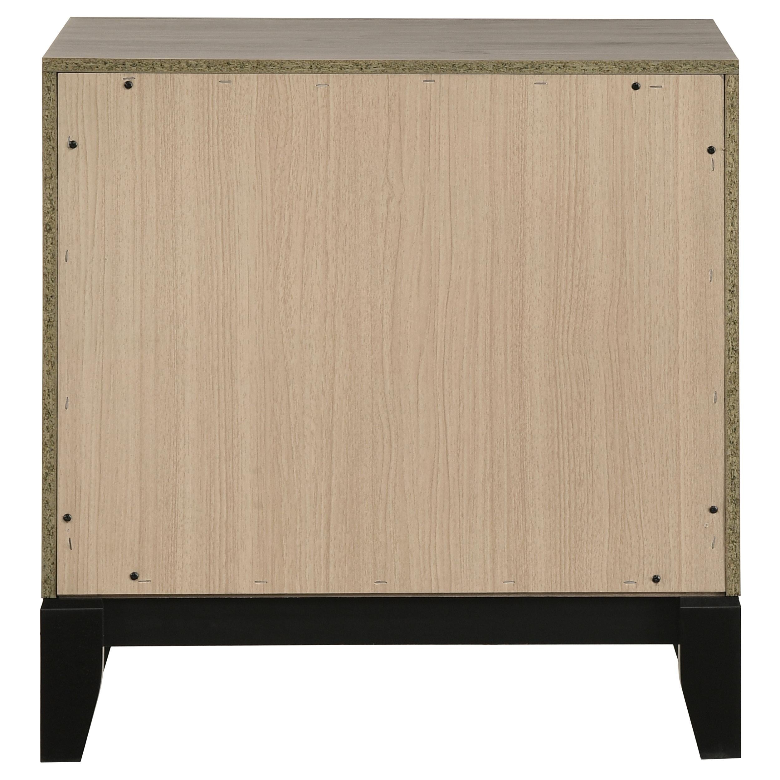 Coaster Furniture Valen 215912 2-drawer Nightstand Bedside Table - Light Taupe IMAGE 7