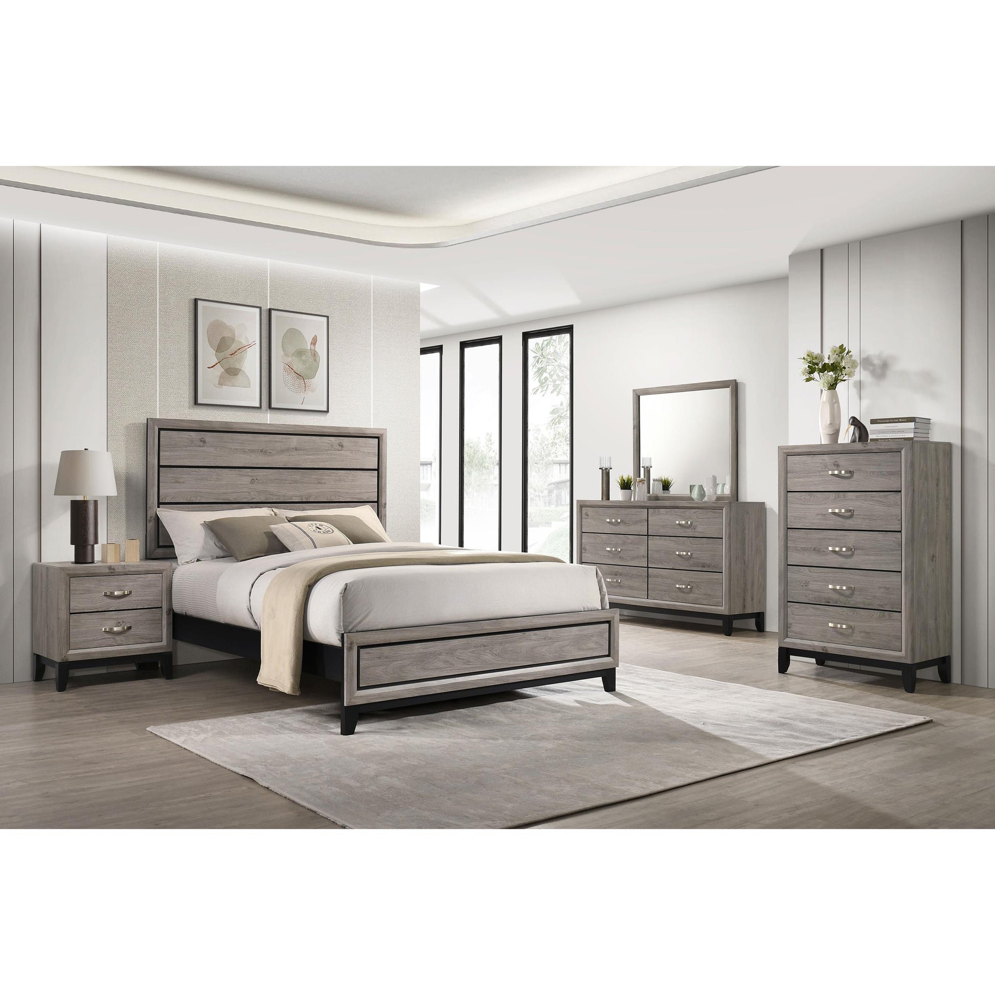  Coaster Furniture Valen 215913 6-drawer Bedroom Dresser Cabinet - Light Taupe IMAGE 13