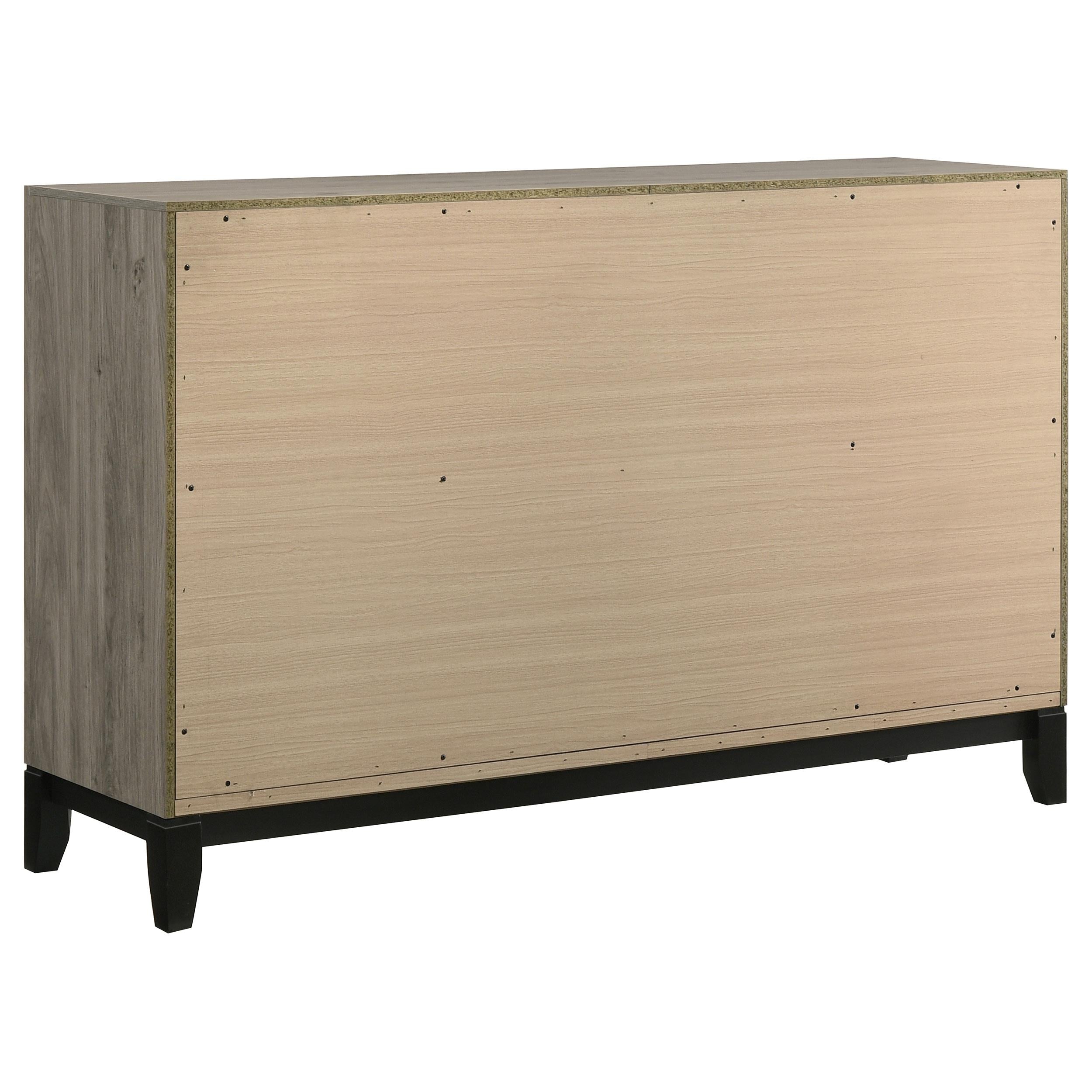  Coaster Furniture Valen 215913 6-drawer Bedroom Dresser Cabinet - Light Taupe IMAGE 5